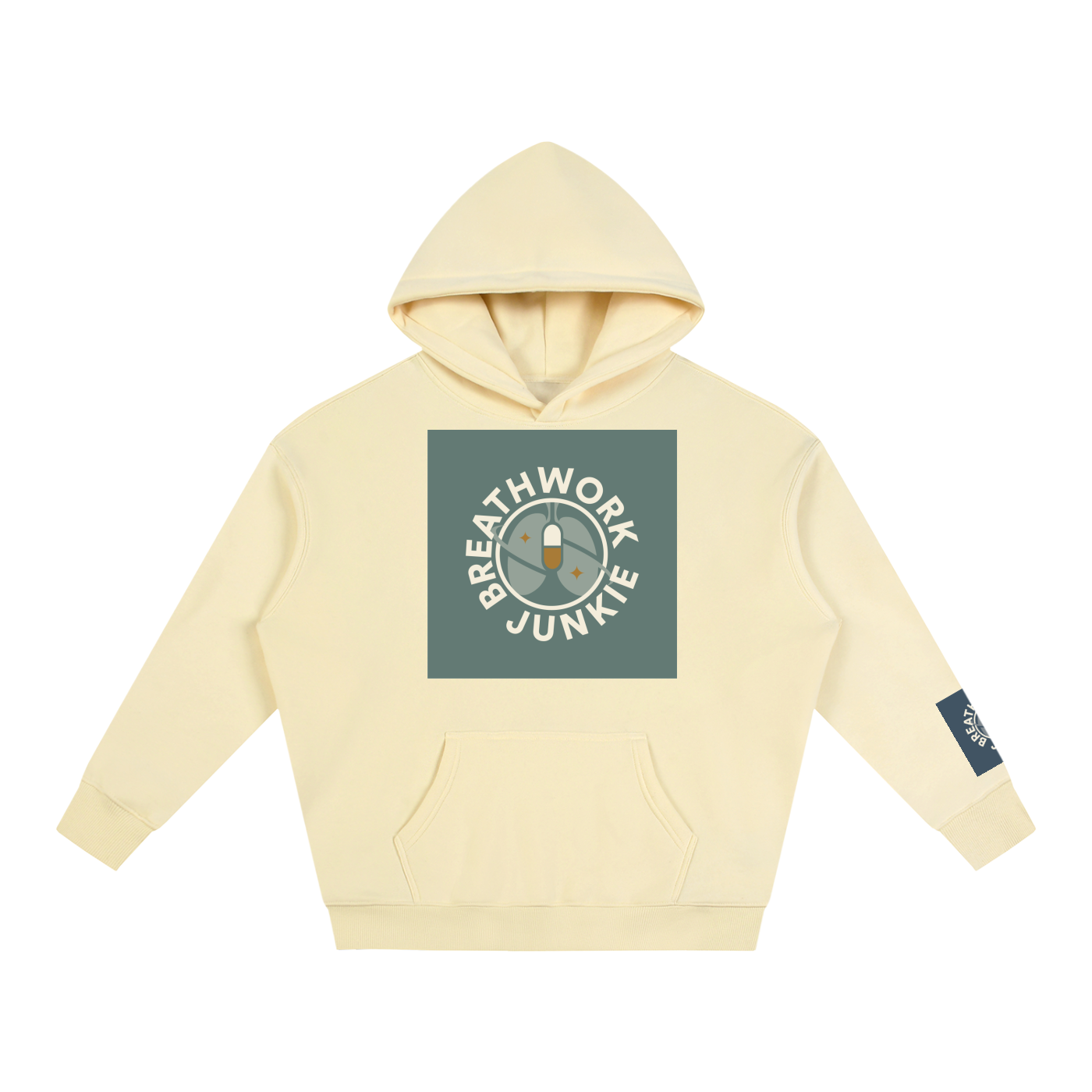 breathwork,junkie,hoodie,oversized