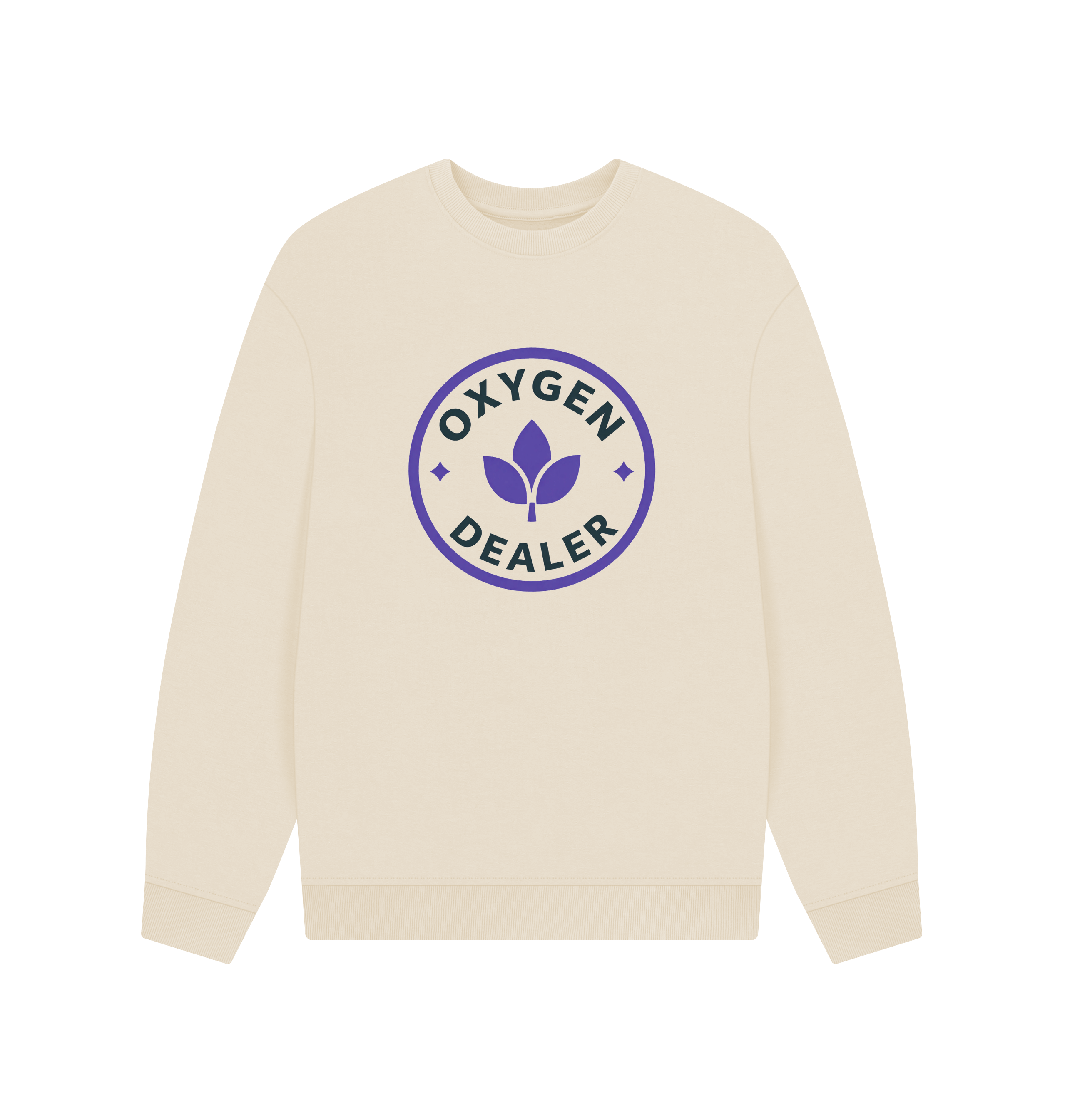 Oat Printed Sweater Front