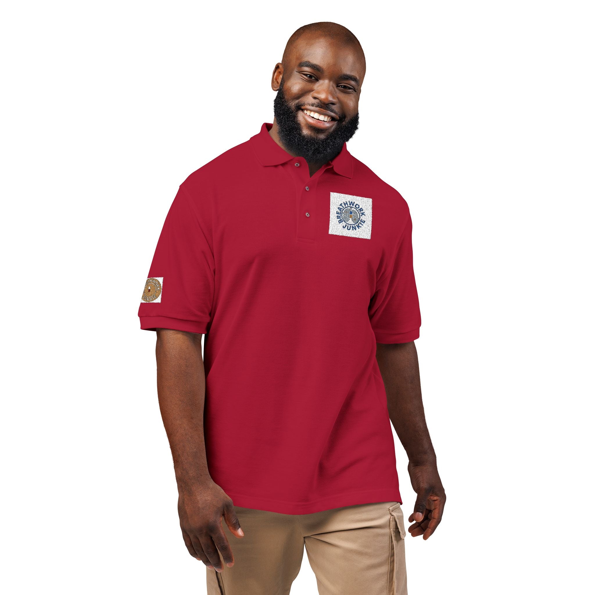 Embroidered Breathwork Logo Polo