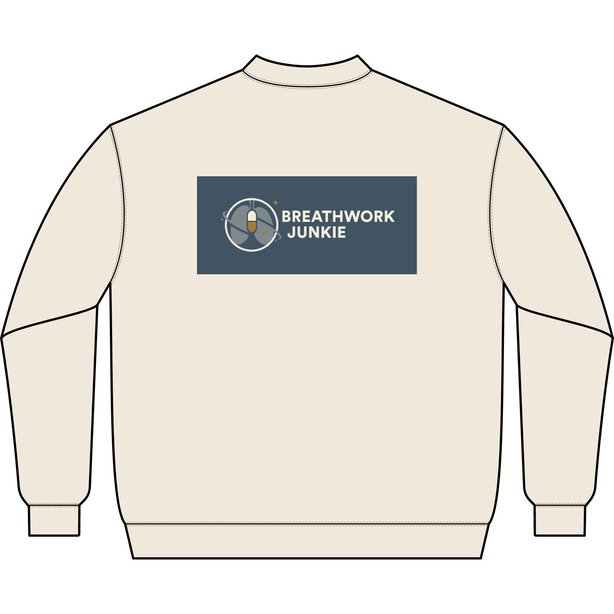 Q-Zip Sweatshirt — Breathwork Junkie Logo Crewneck