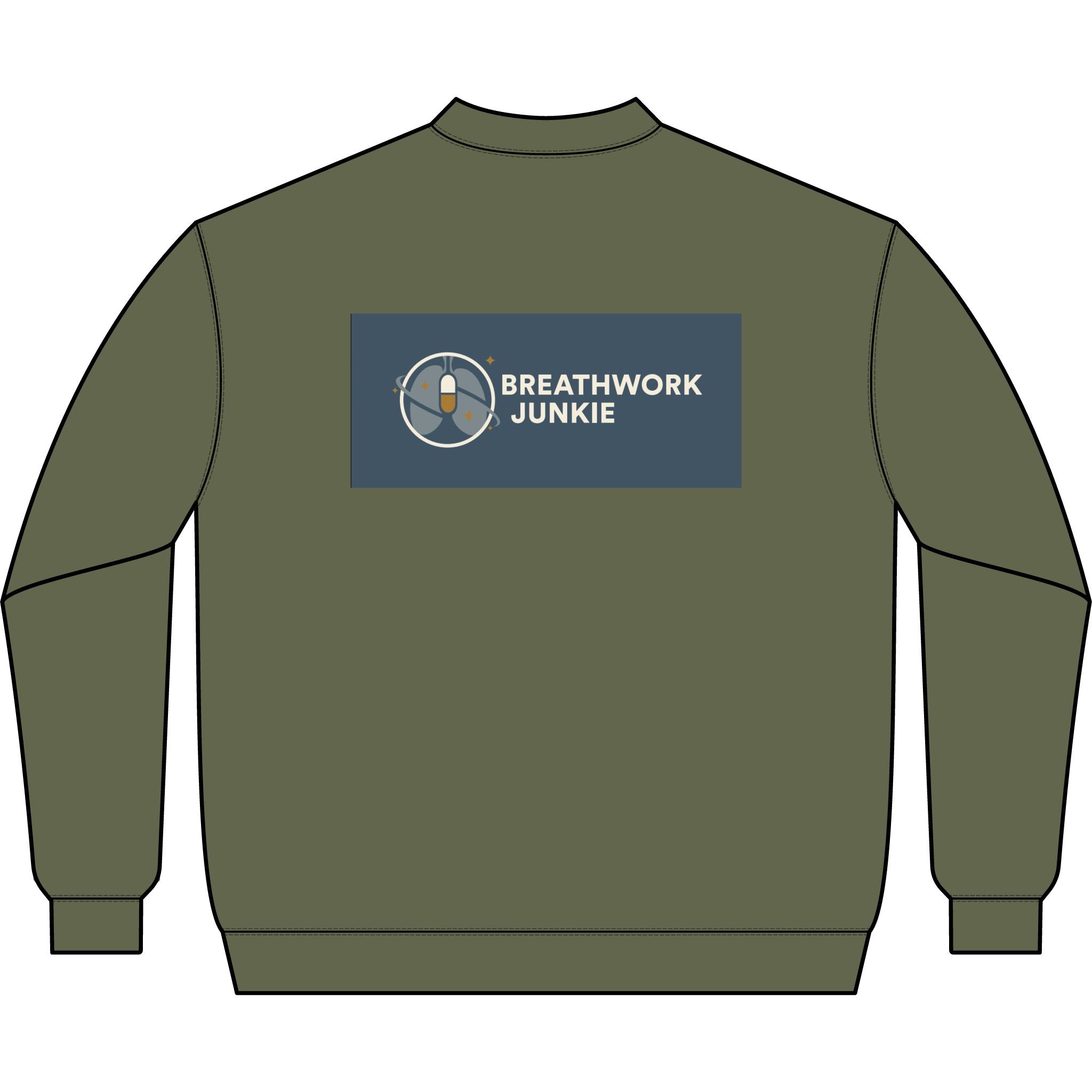 Q-Zip Sweatshirt — Breathwork Junkie Logo Crewneck
