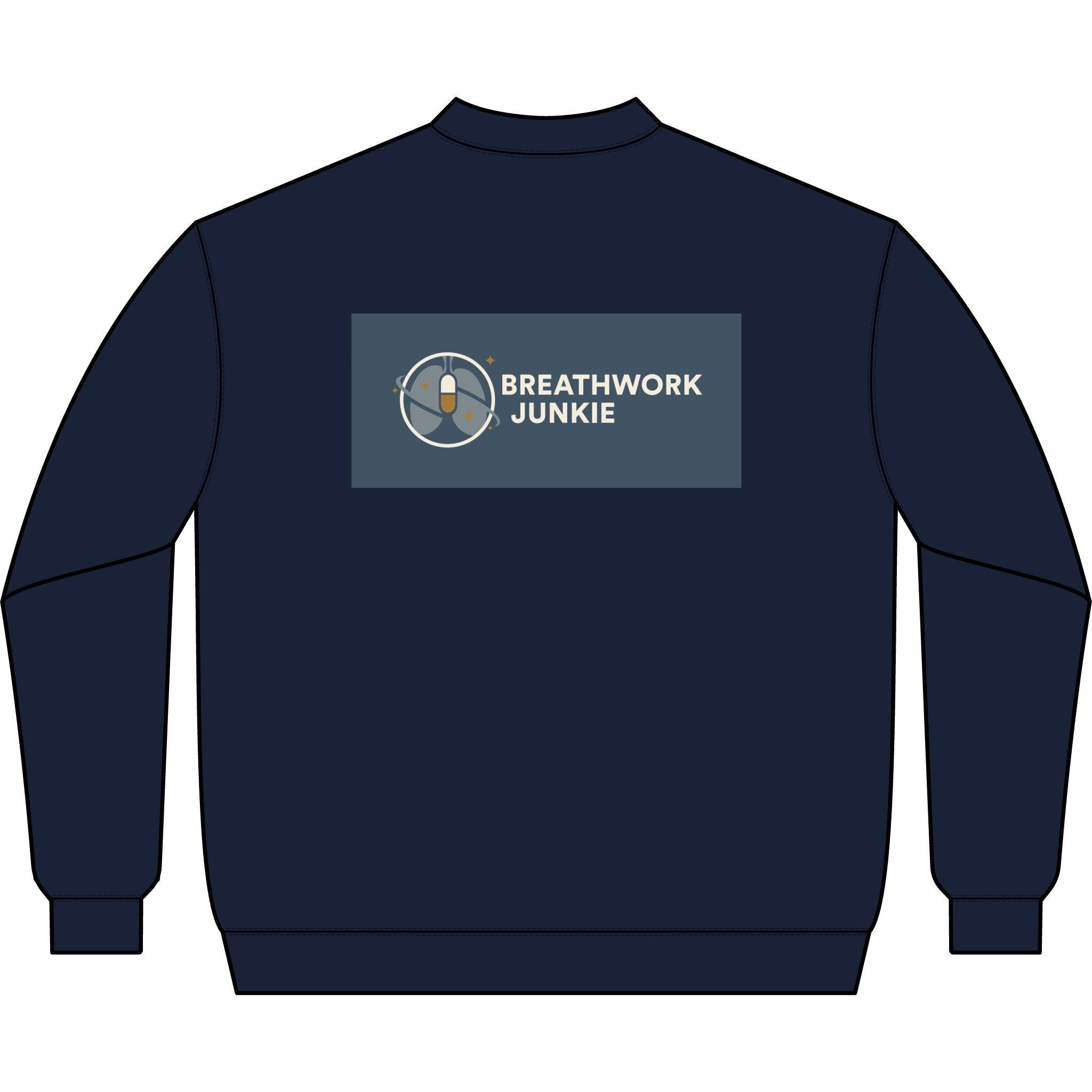 Q-Zip Sweatshirt — Breathwork Junkie Logo Crewneck