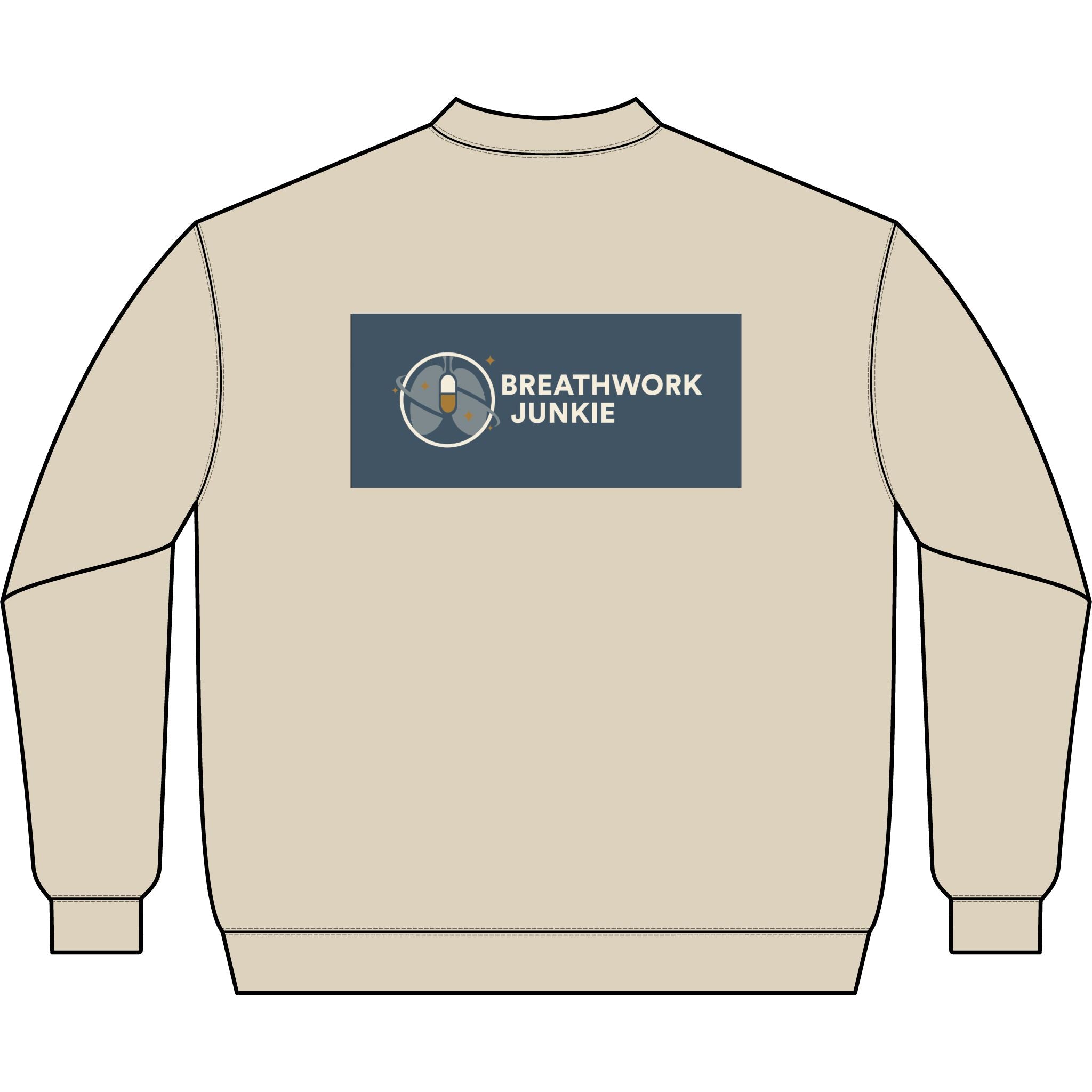 Q-Zip Sweatshirt — Breathwork Junkie Logo Crewneck