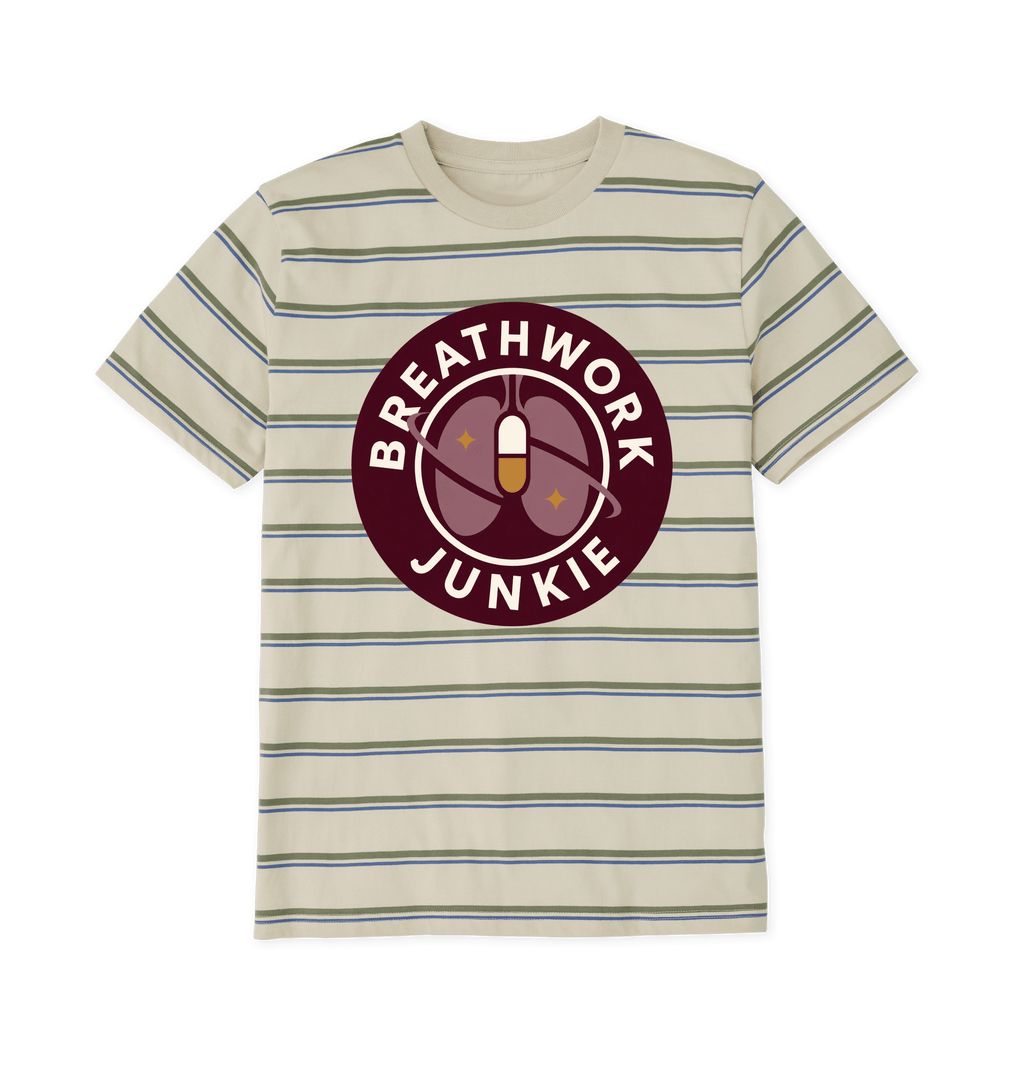 Oat & Solent Stripes Printed Premium T-Shirt Front