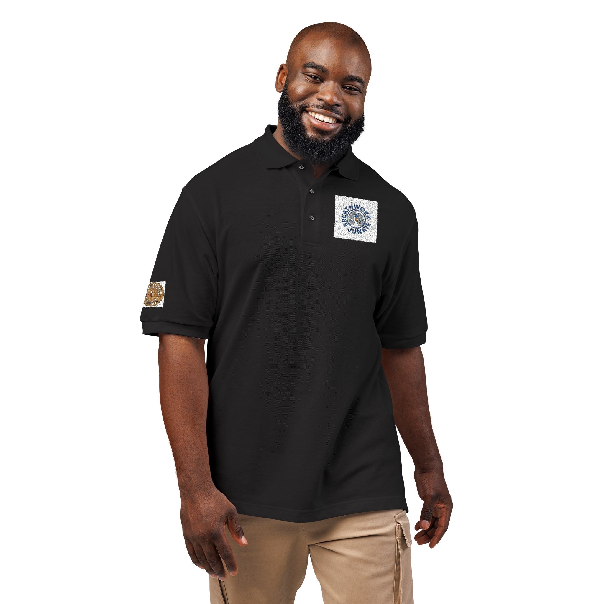 Embroidered Breathwork Logo Polo