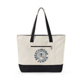 Breathwork Junkie Canvas Tote — Zippered Tote Bag