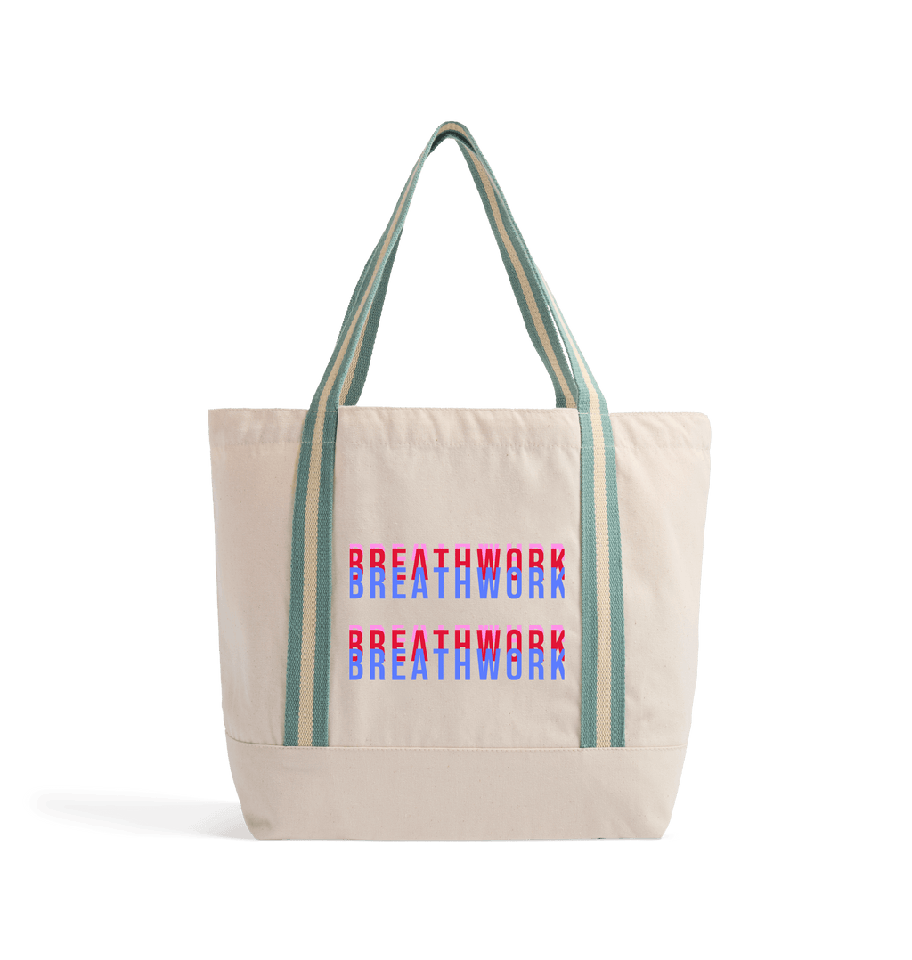 Natural/Sage Green Bag Front