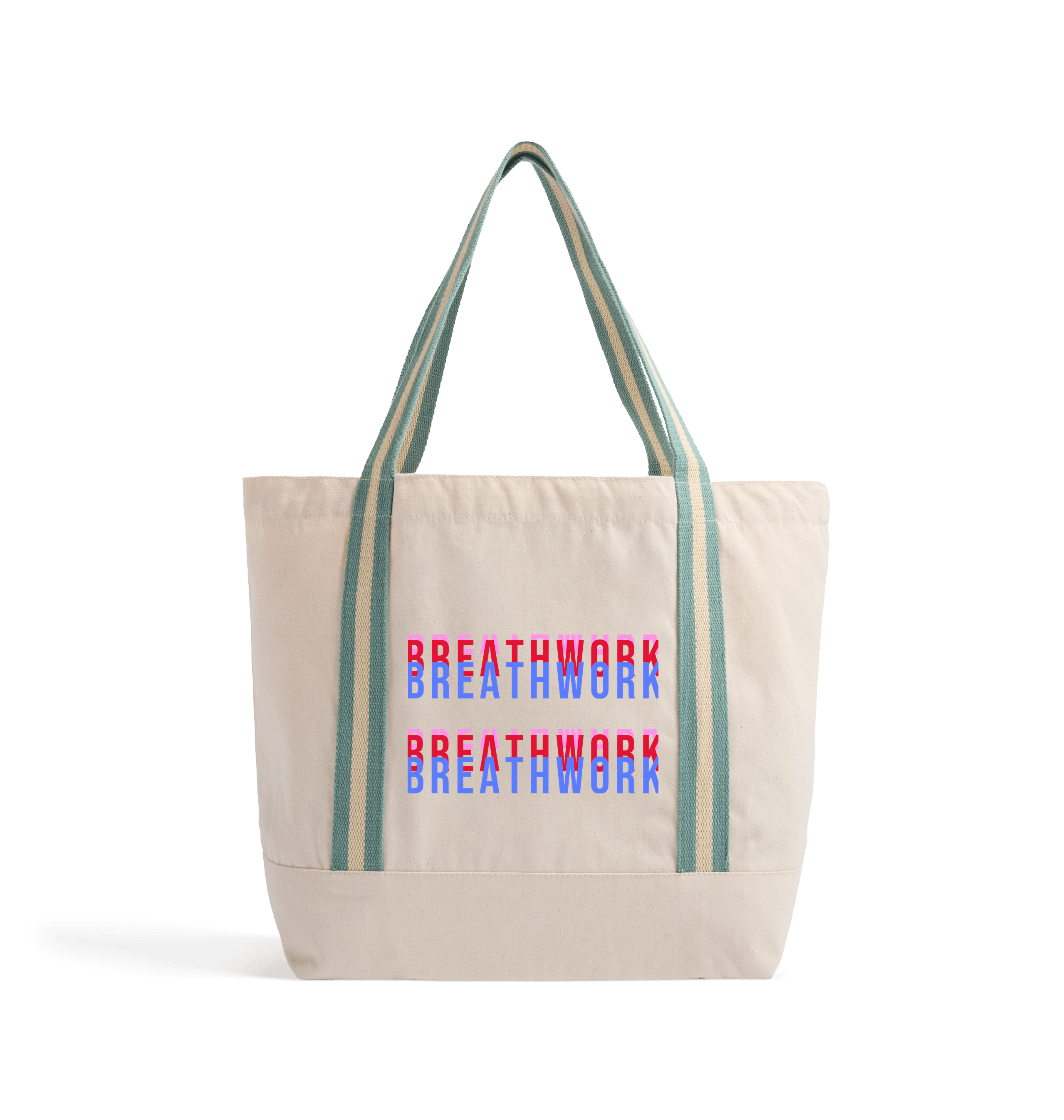 Natural/Sage Green Bag Front