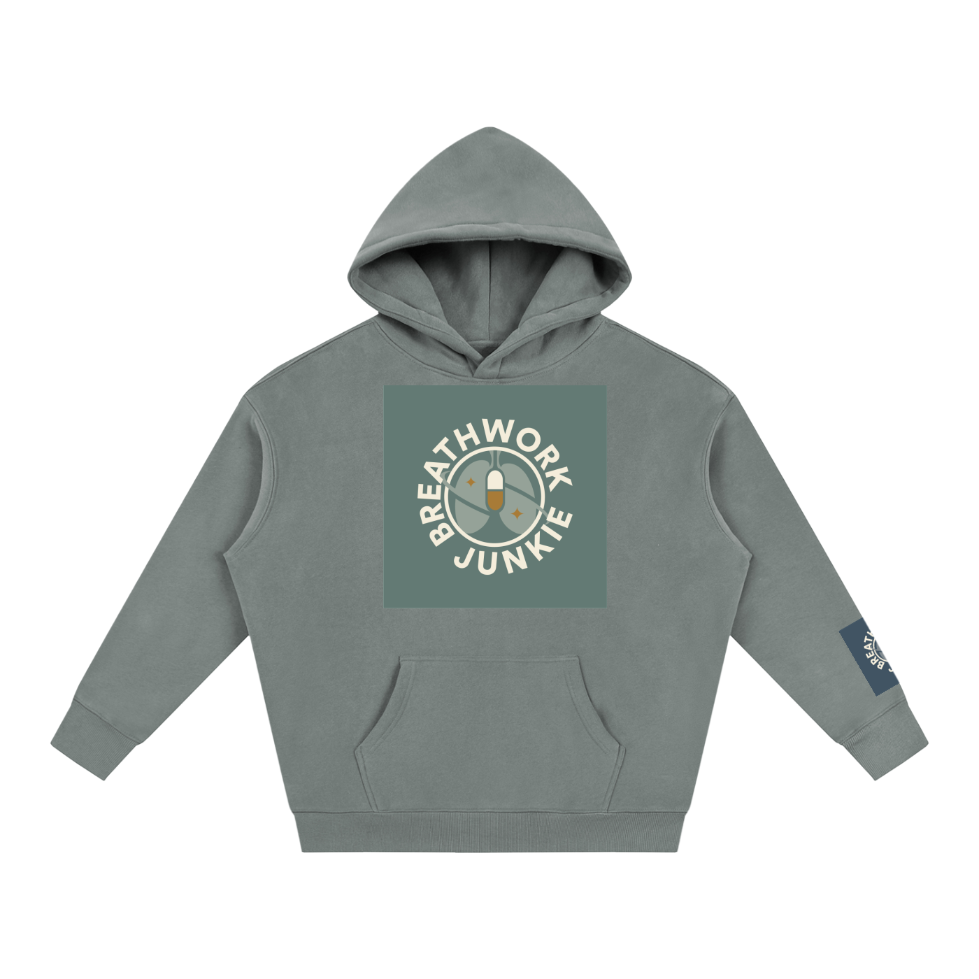 breathwork,junkie,hoodie,oversized