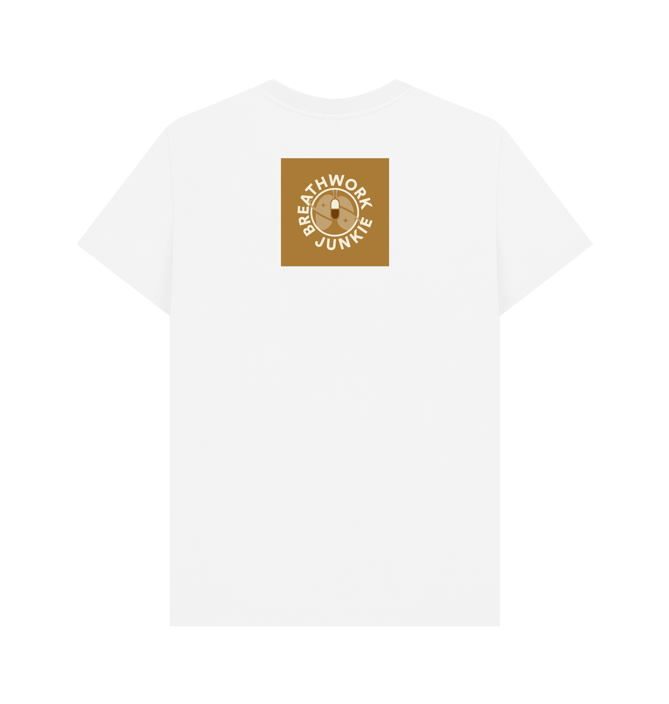 White Printed T-shirt Back