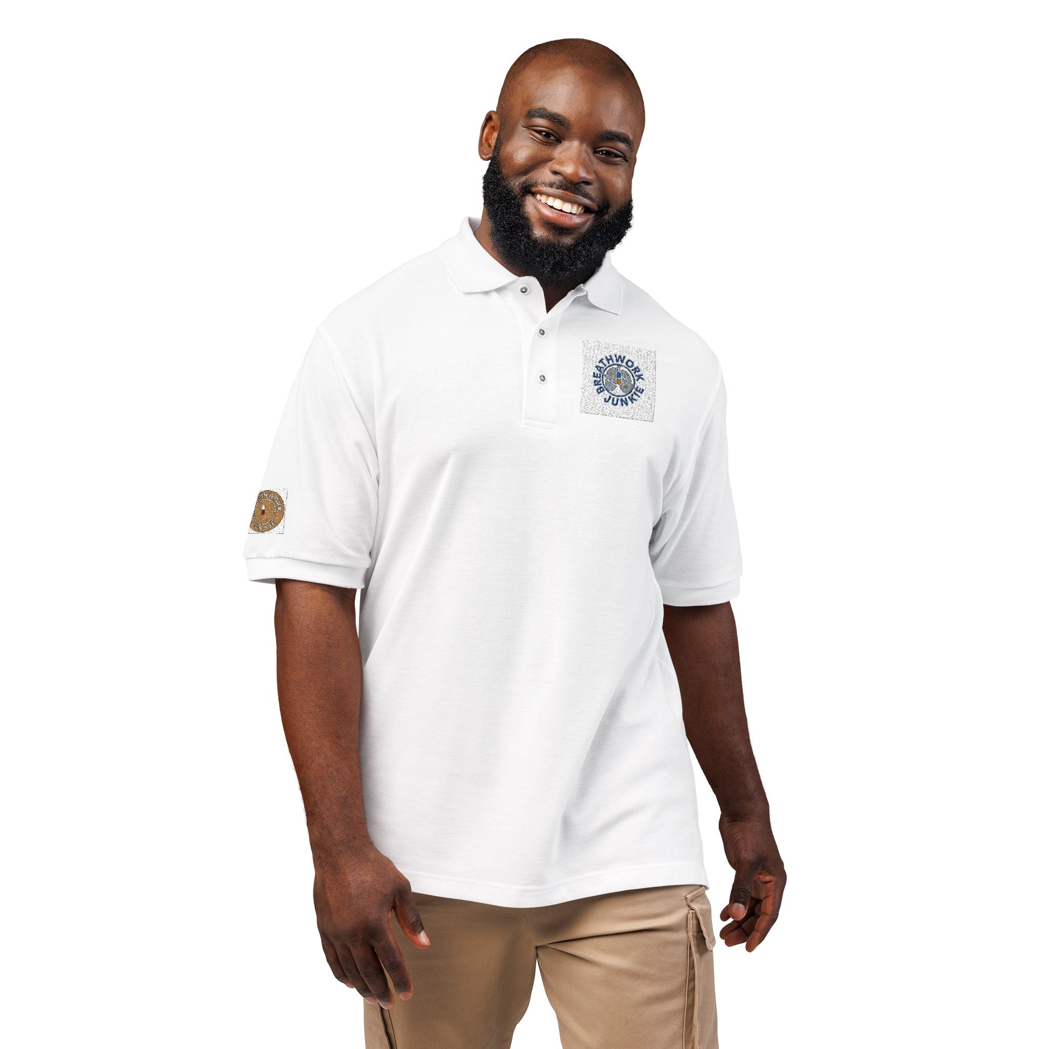 Embroidered Breathwork Logo Polo