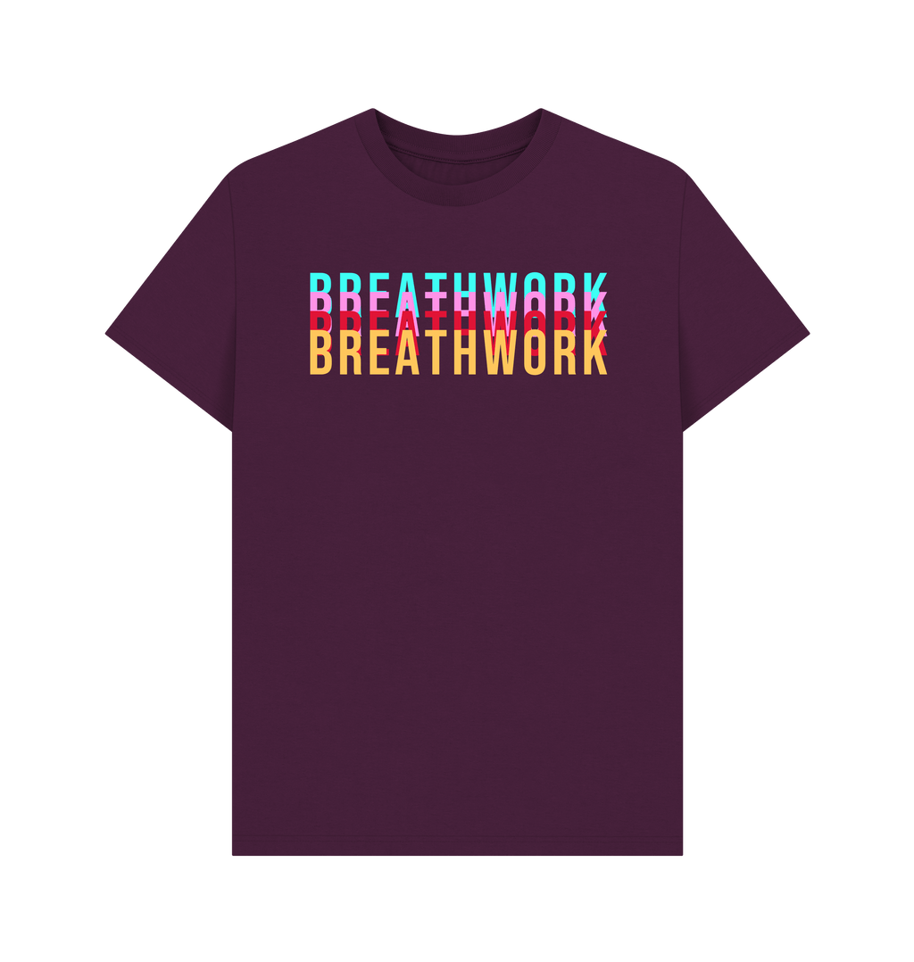 Purple Printed T-shirt Front