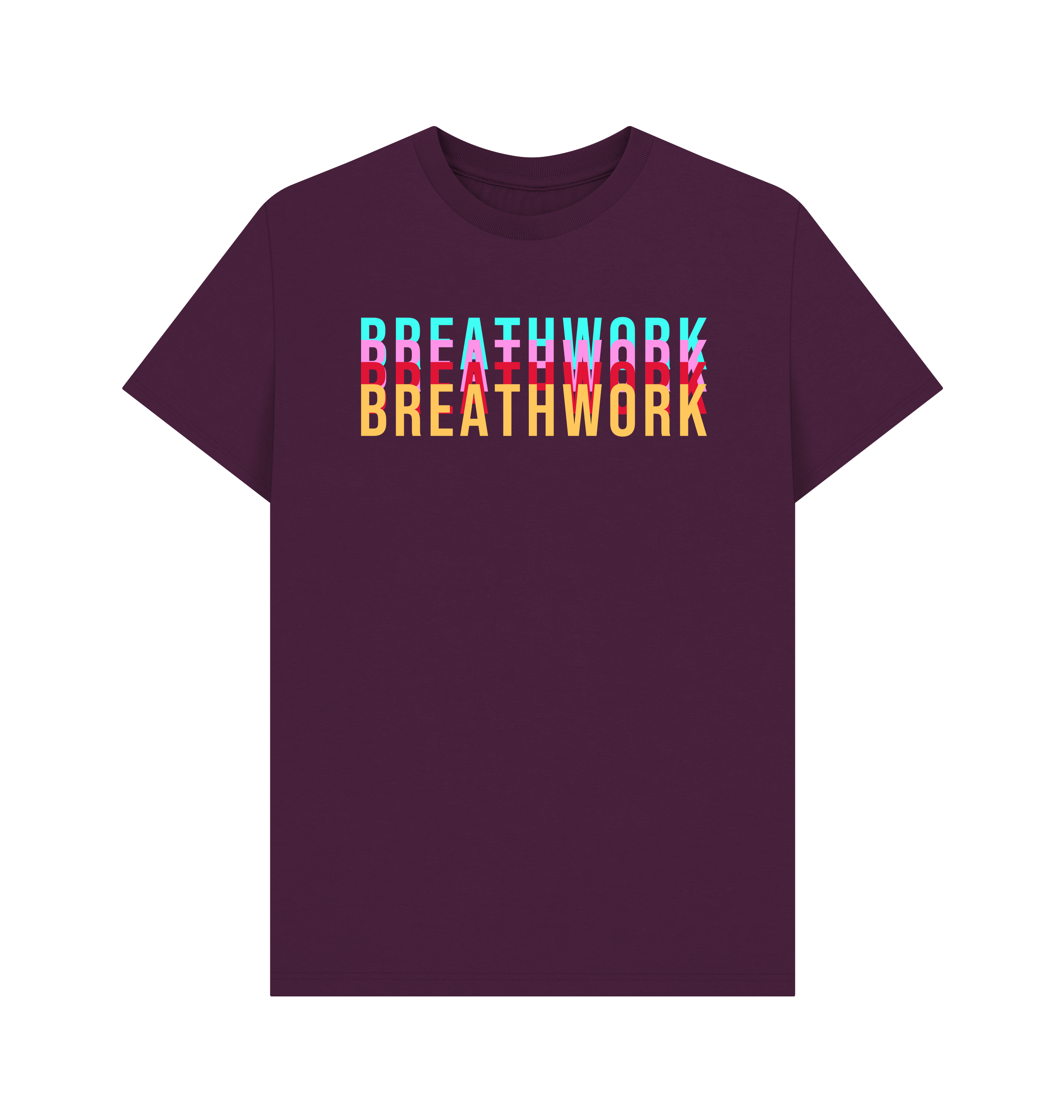 Purple Printed T-shirt Front