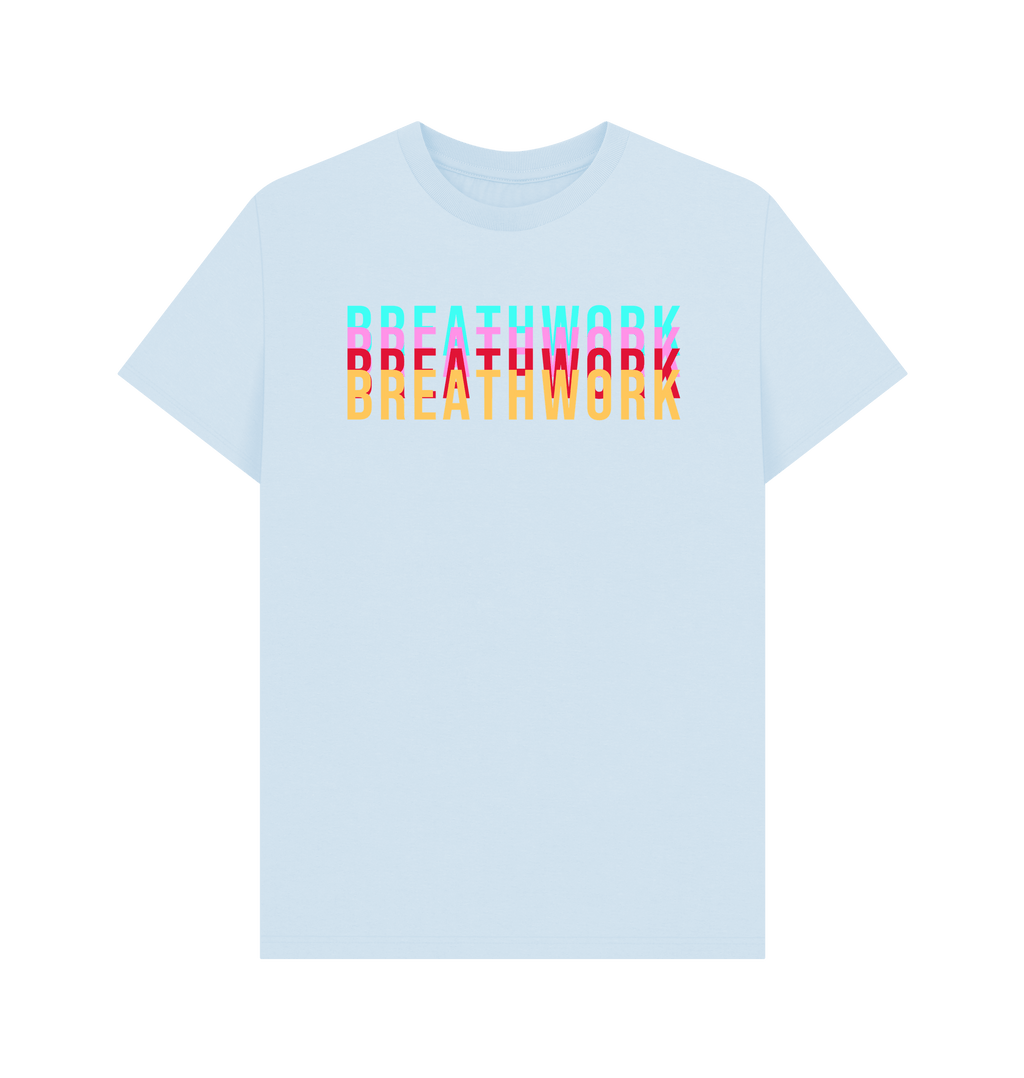 Sky Blue Printed T-shirt Front