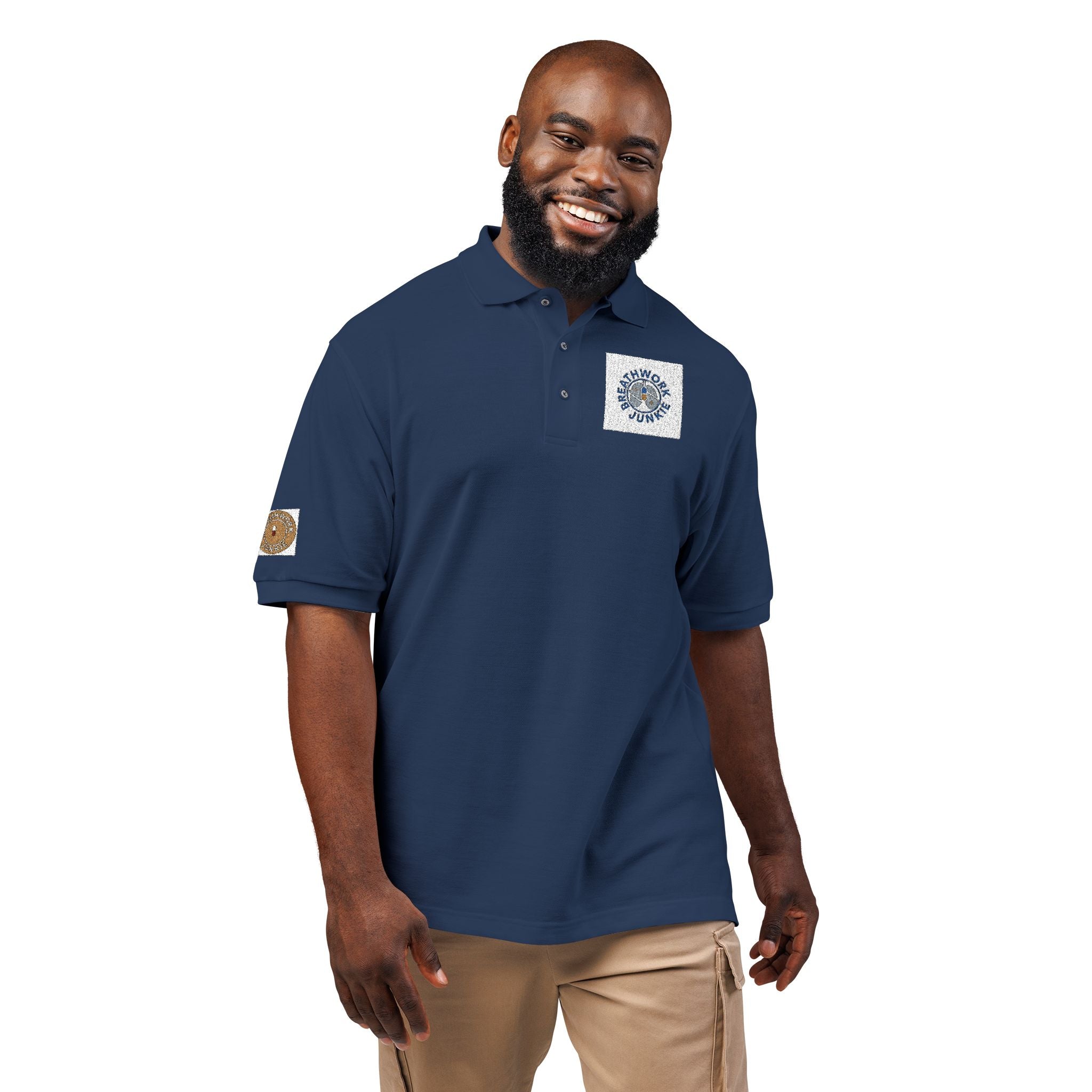 Embroidered Breathwork Logo Polo