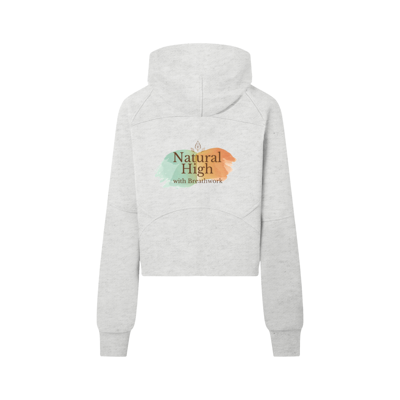 Logo Cropped Half-Zip Hoodie