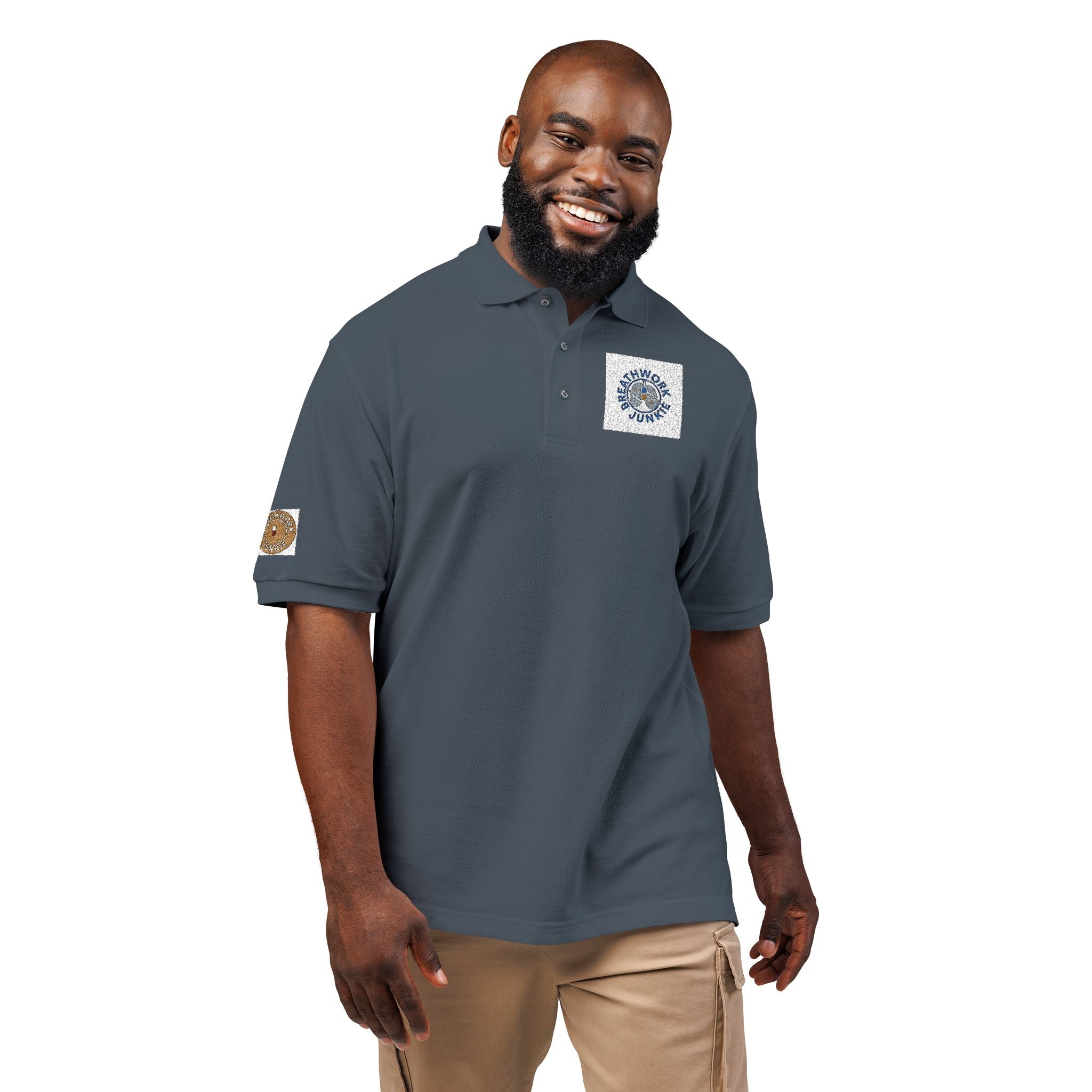 Embroidered Breathwork Logo Polo