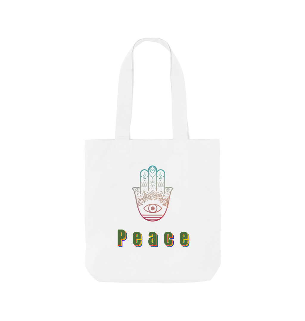 White Printed Bag Front