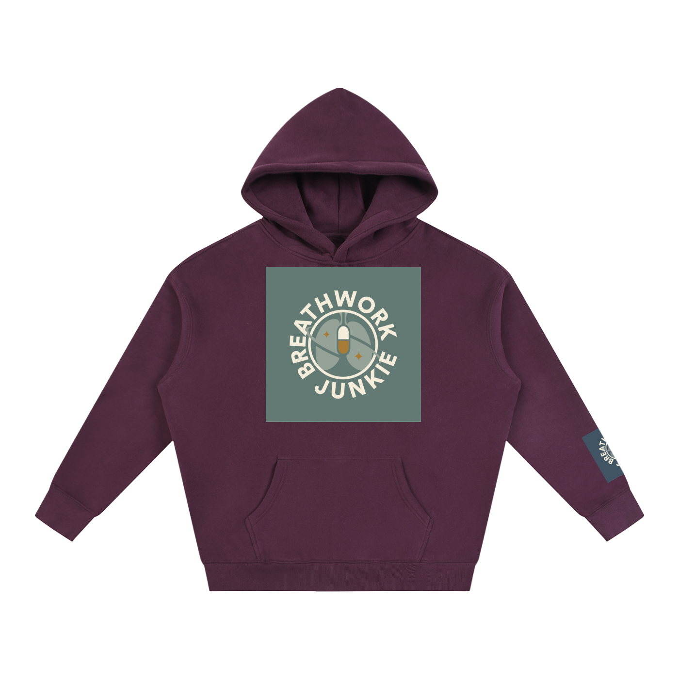 breathwork,junkie,hoodie,oversized