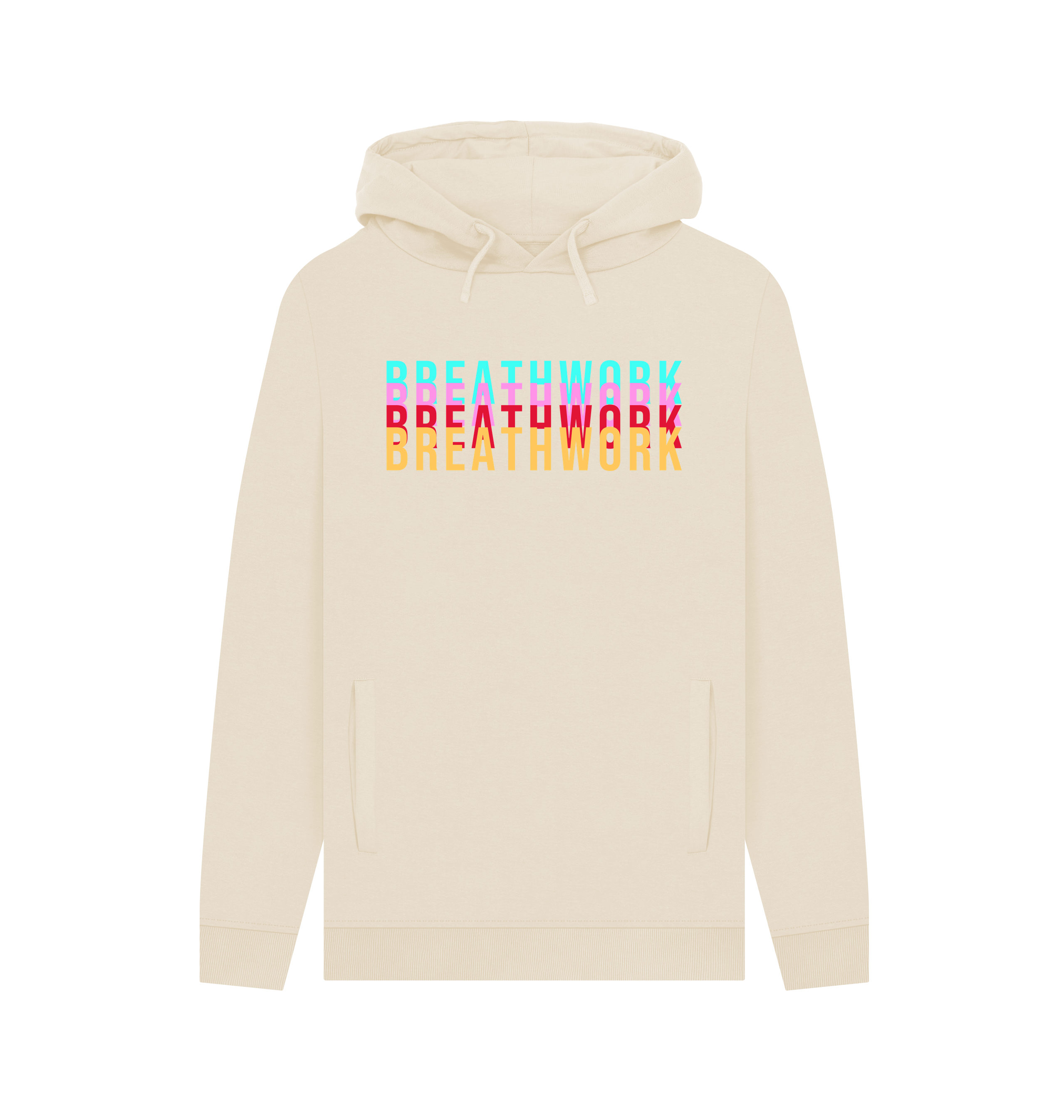 Oat Printed Hoody Front