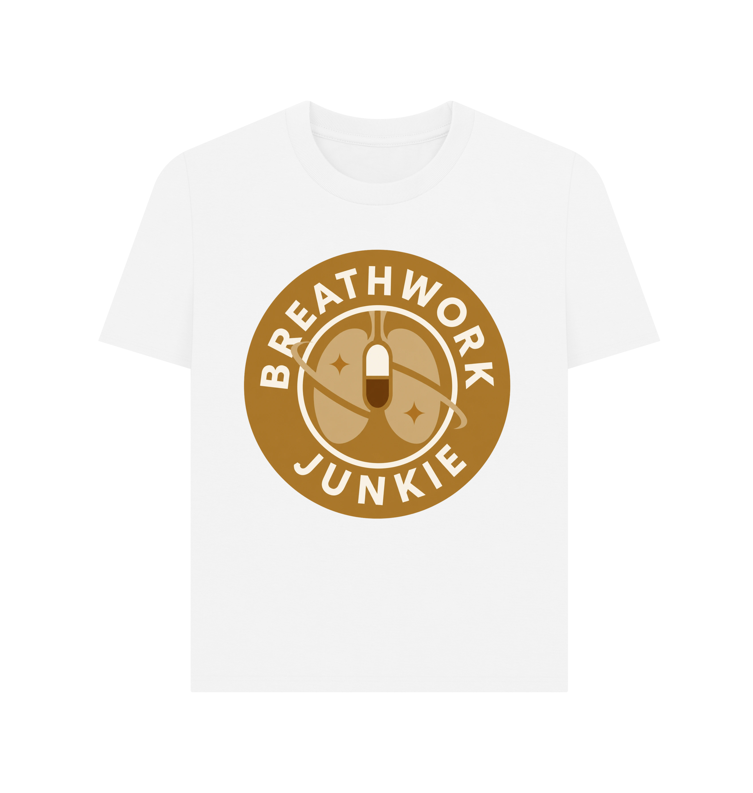 White Printed T-shirt Front