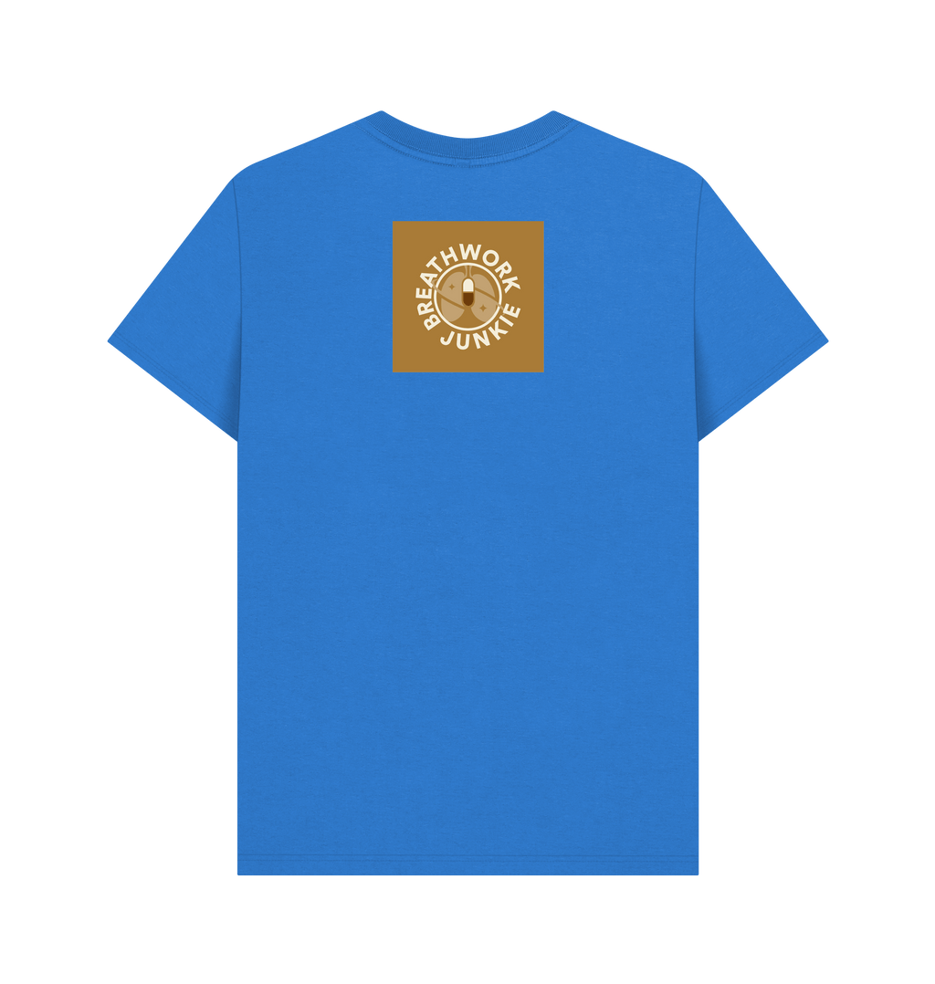 Bright Blue Printed T-shirt Back
