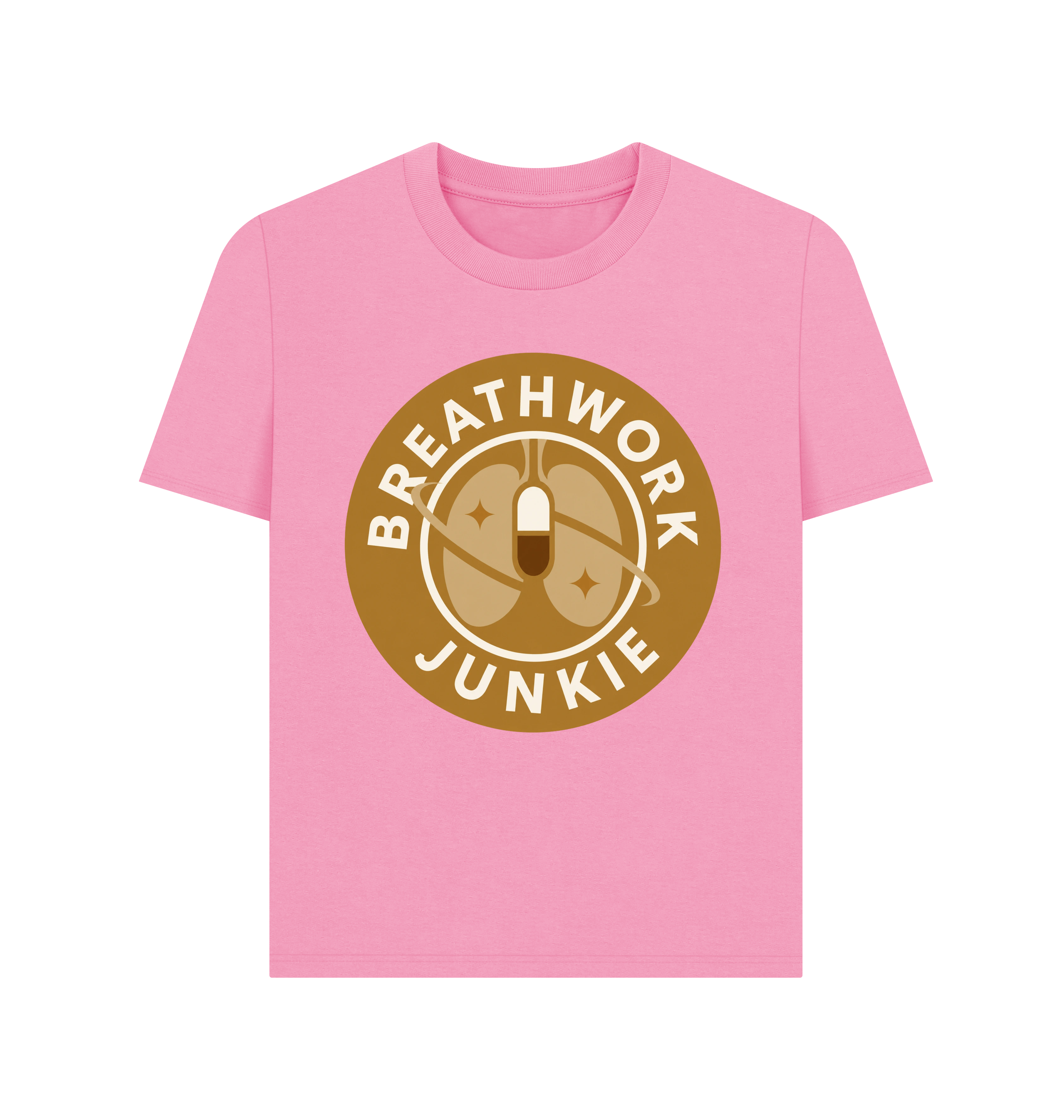 Rose Pink Printed T-shirt Front