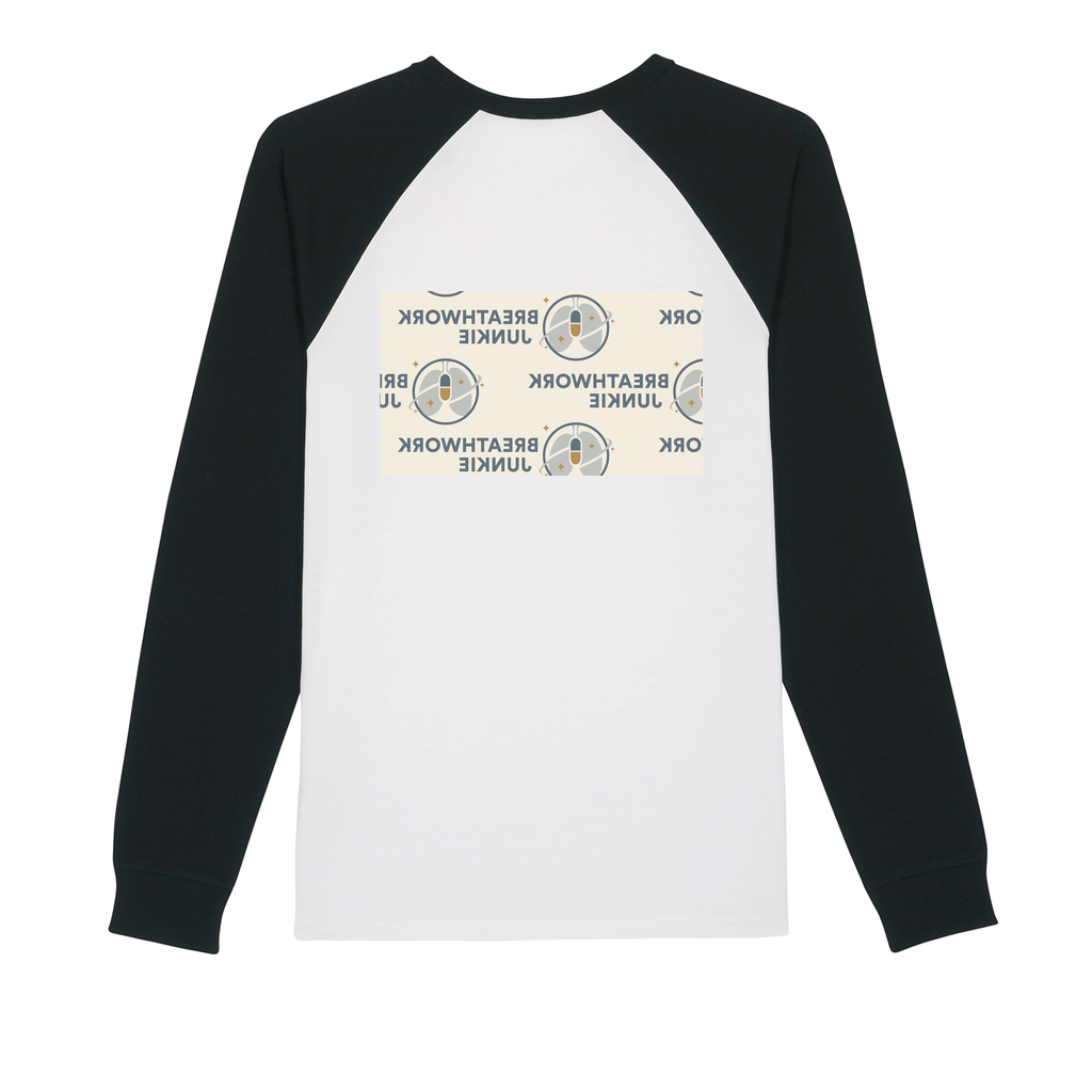 Multi Logo Premium Organic Cotton Raglan Long Sleeve Shirt