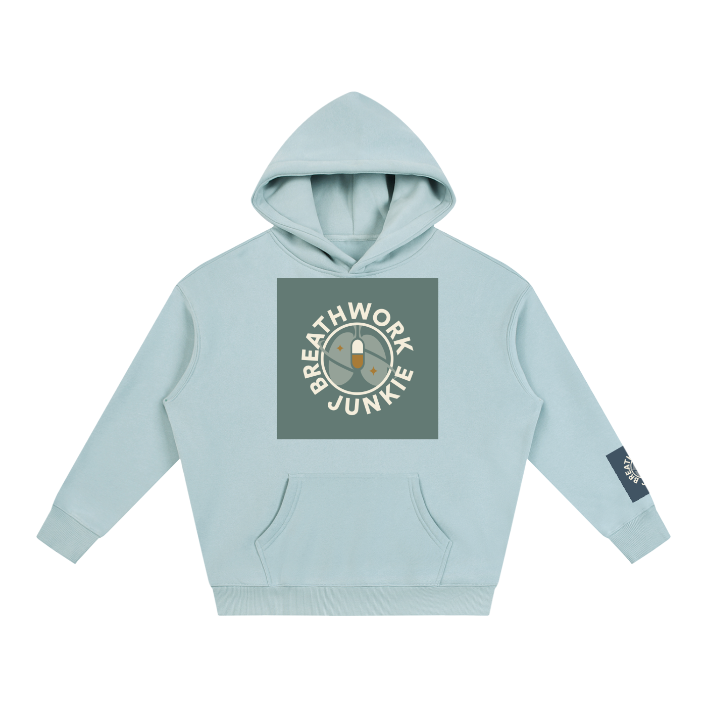 breathwork,junkie,hoodie,oversized