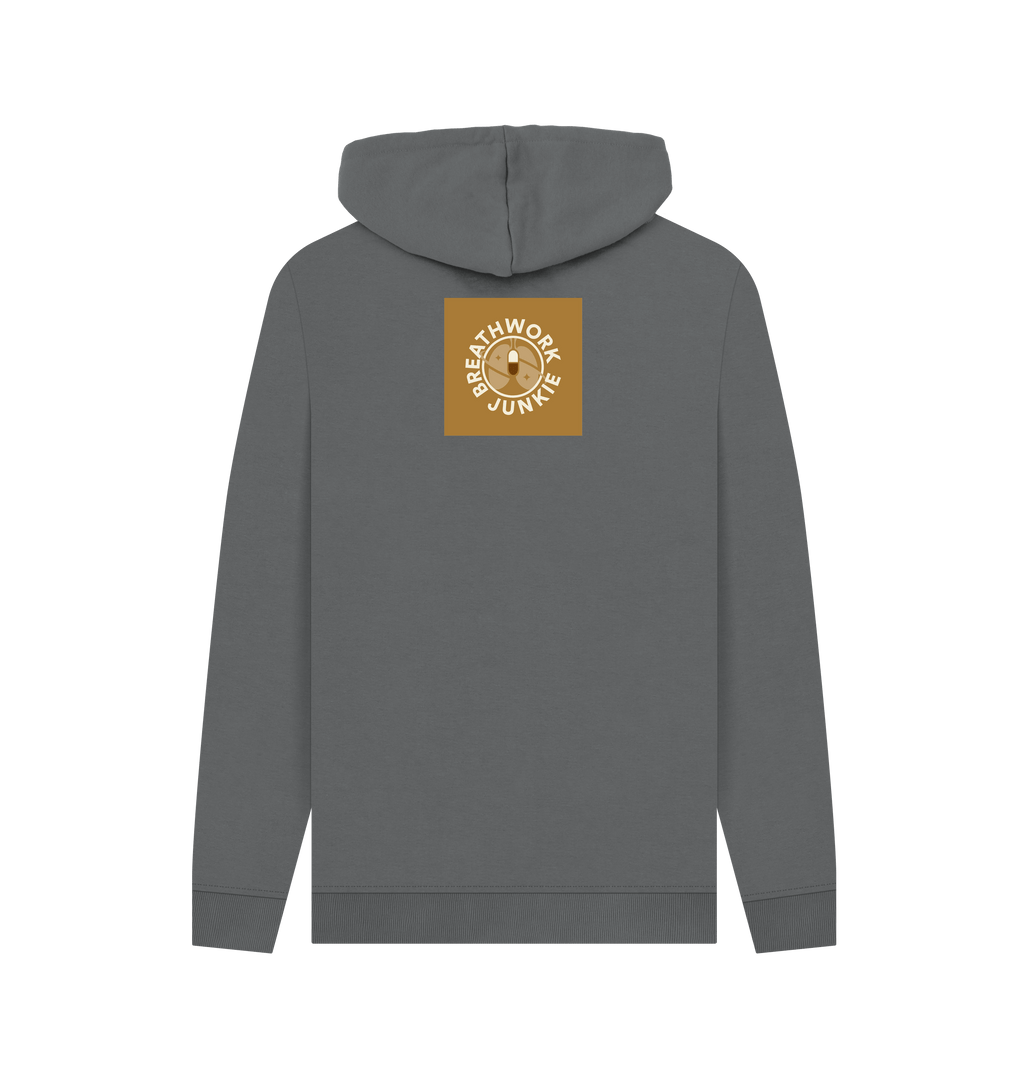 Slate Grey Printed Hoody Back