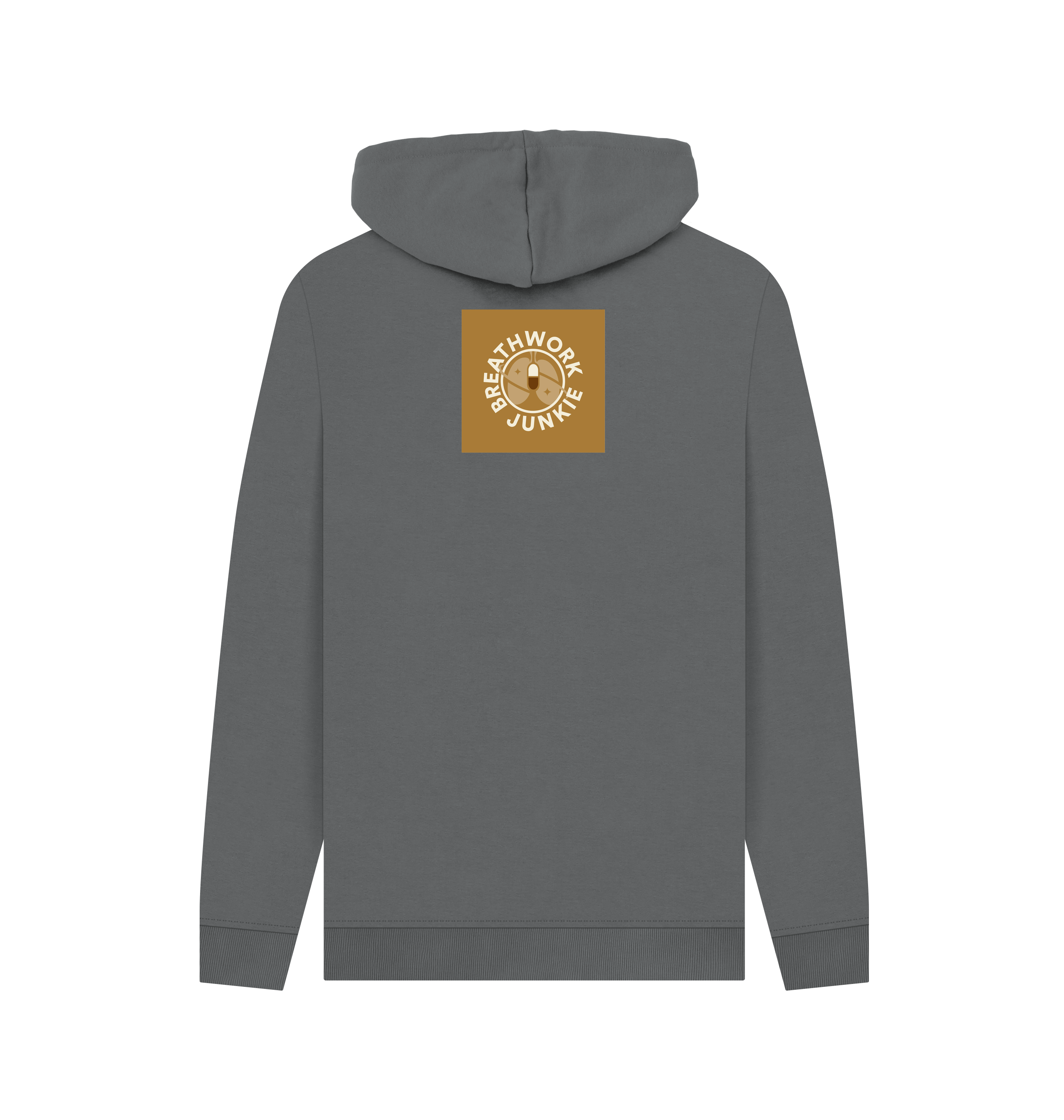 Slate Grey Printed Hoody Back