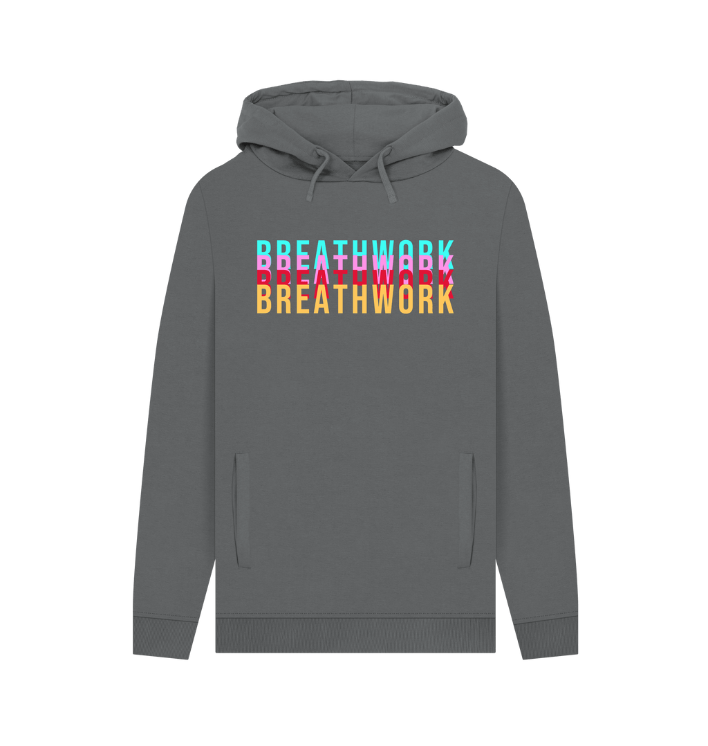 Slate Grey Printed Hoody Front