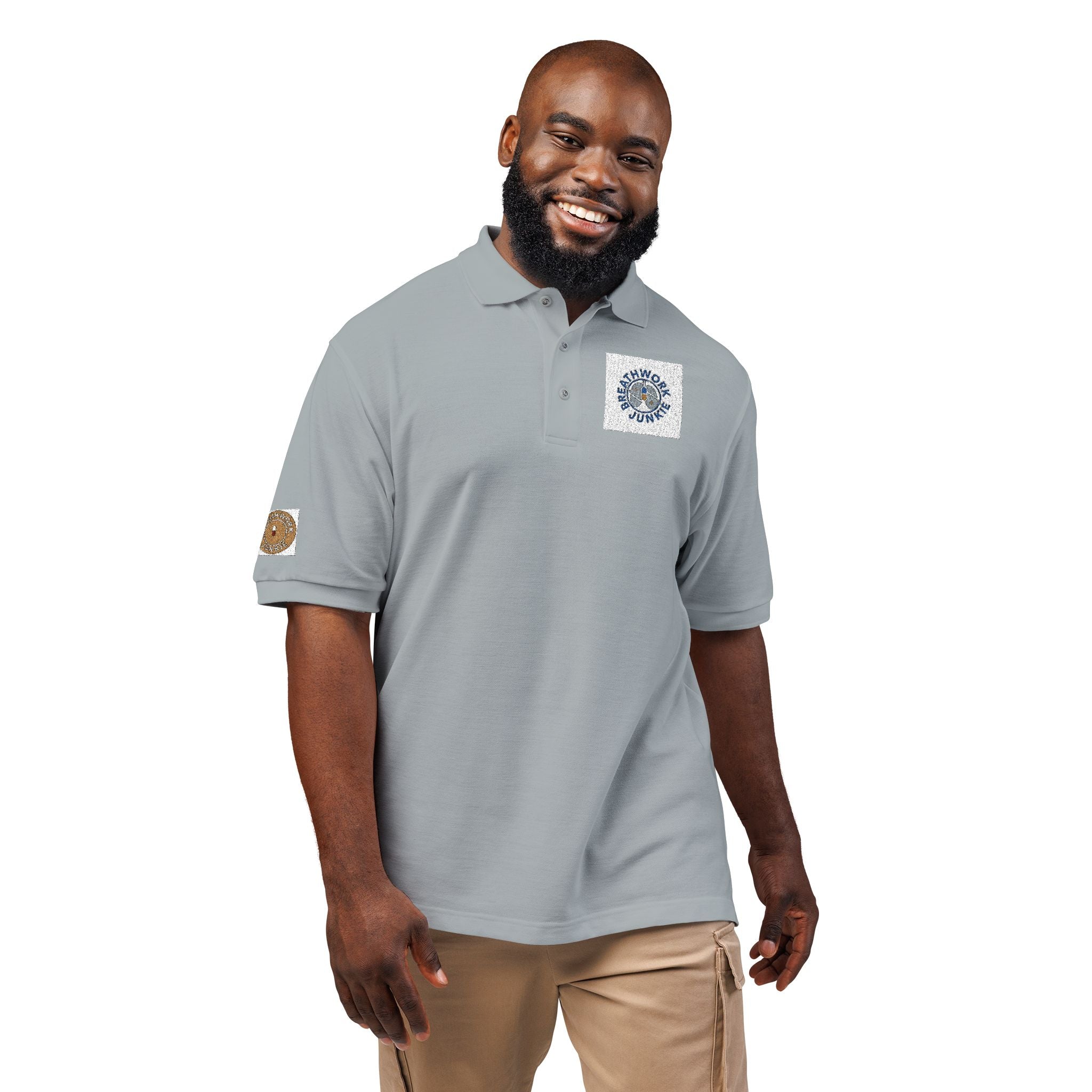 Embroidered Breathwork Logo Polo
