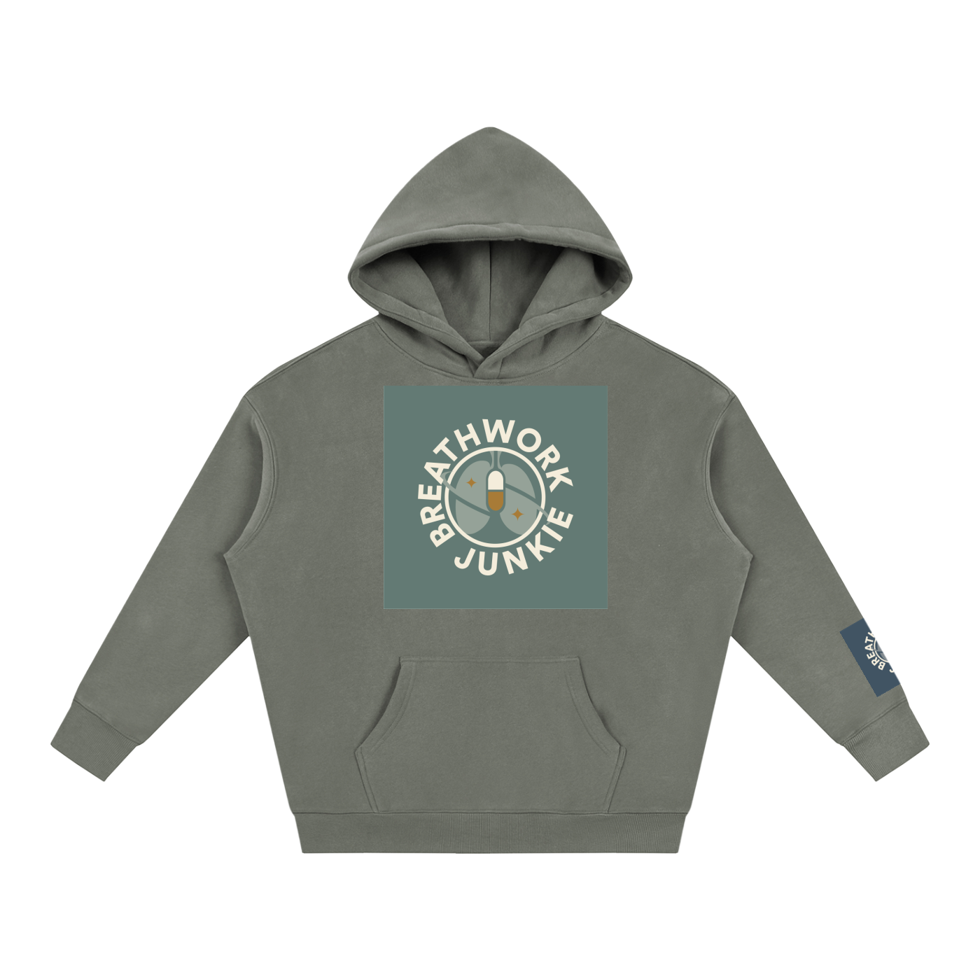 breathwork,junkie,hoodie,oversized