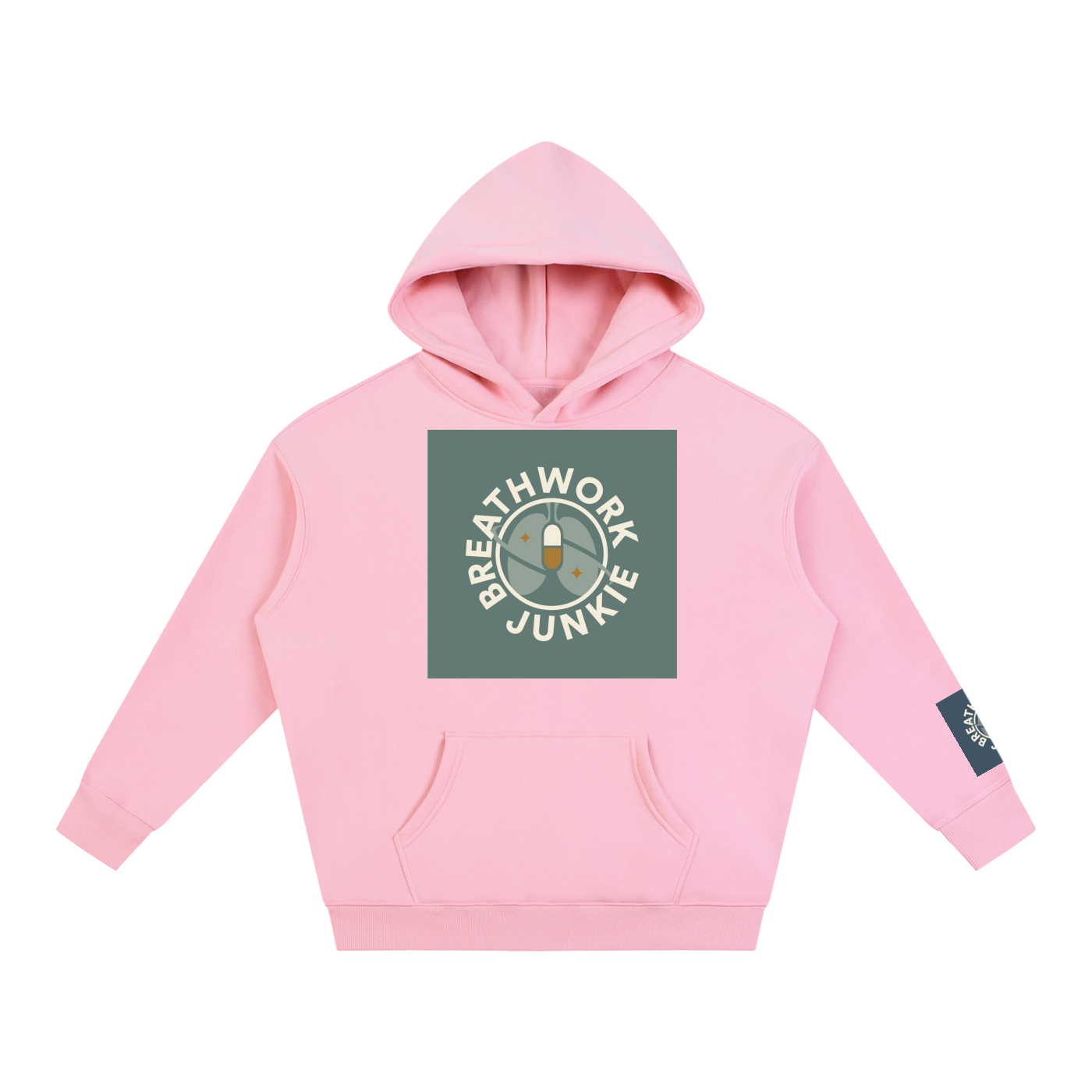breathwork,junkie,hoodie,oversized