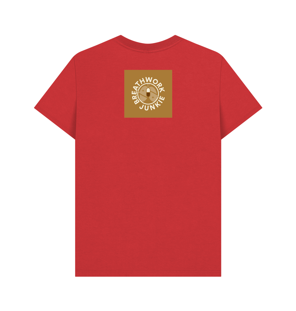 Red Printed T-shirt Back