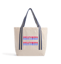 Natural/French Navy Bag Front