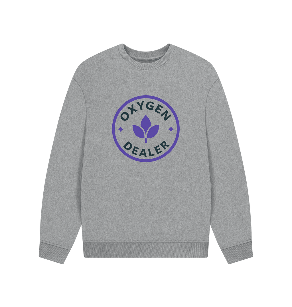 Athletic Grey Printed Sweater Front