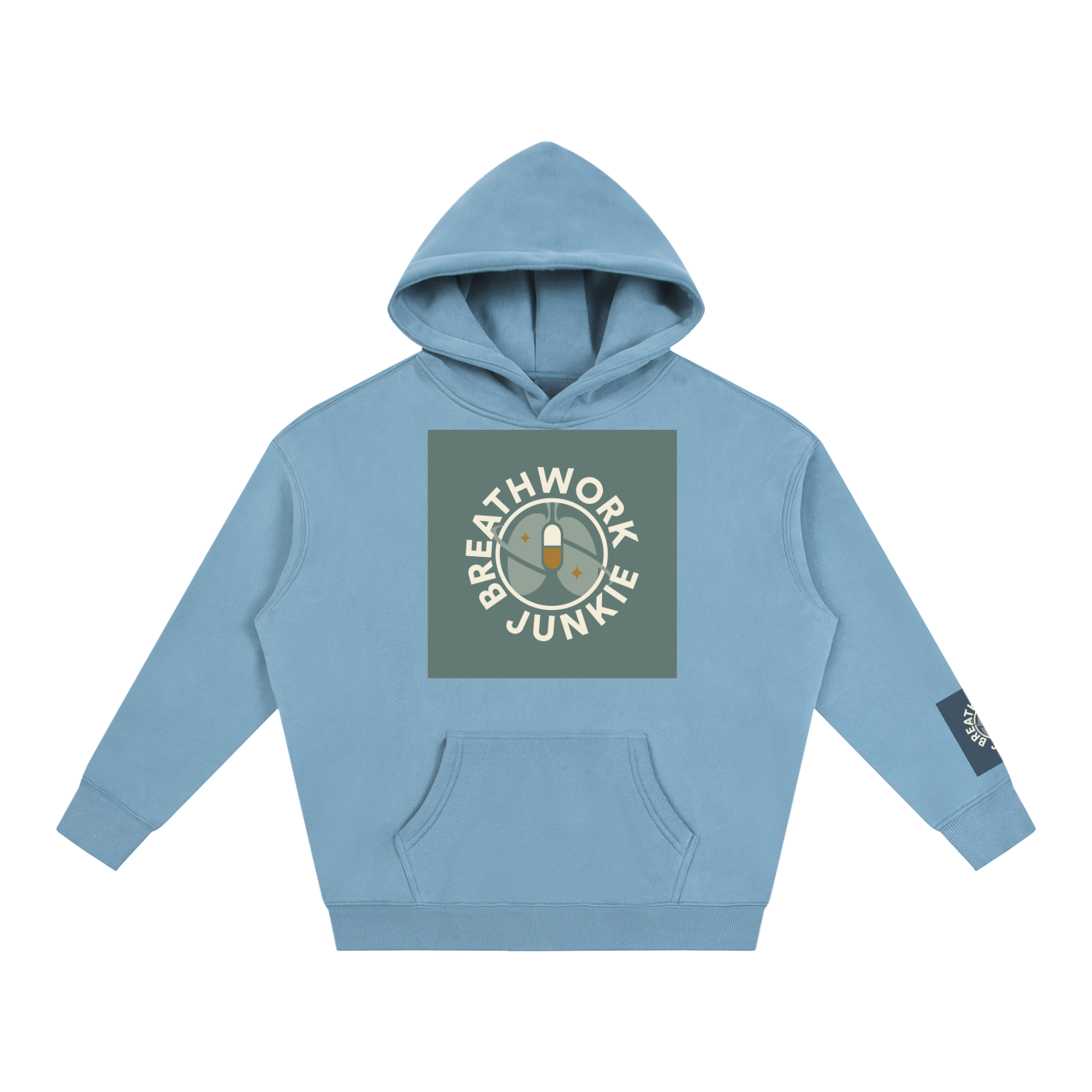 breathwork,junkie,hoodie,oversized