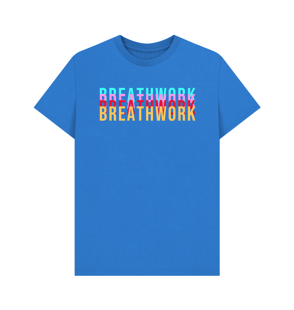 Bright Blue Printed T-shirt Front