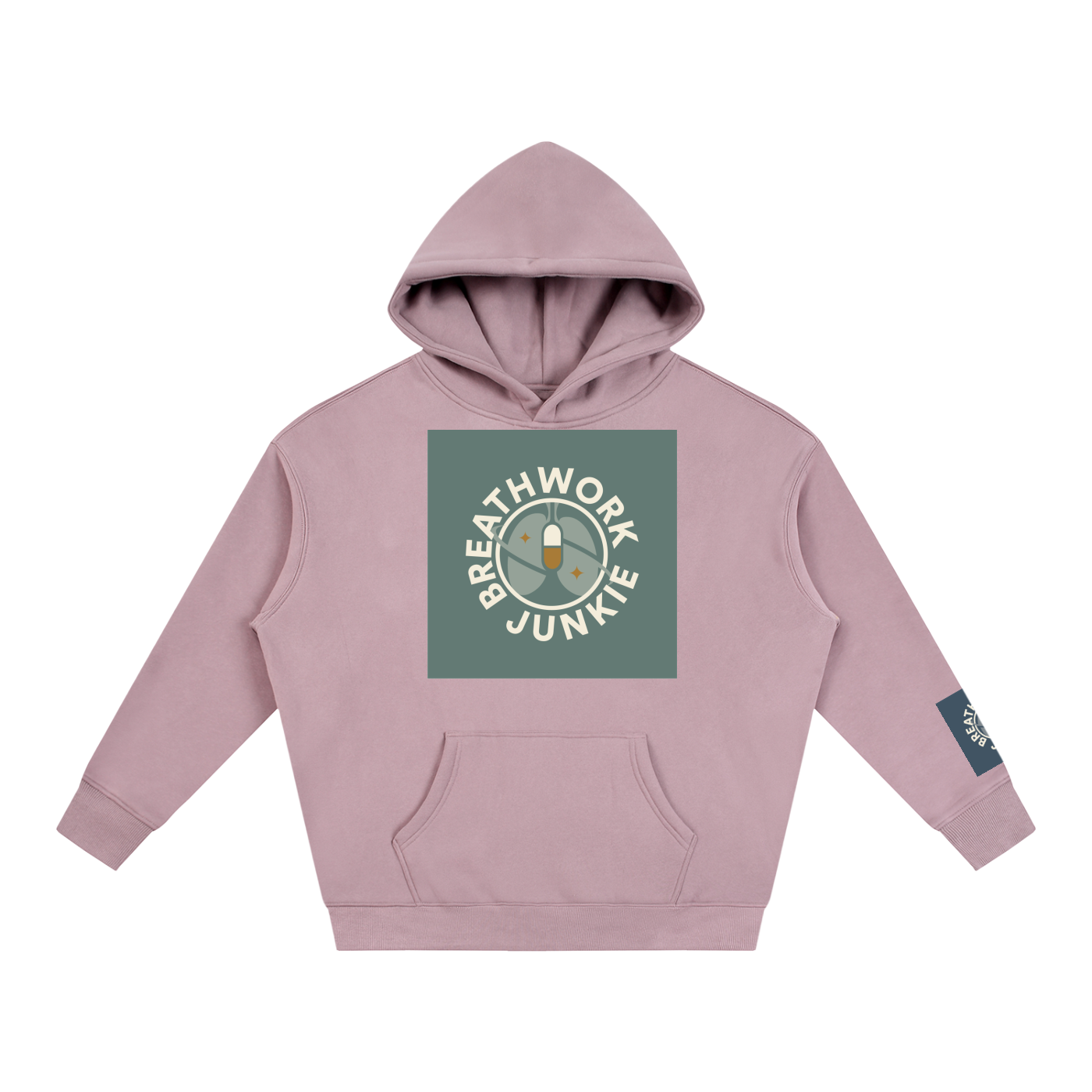 breathwork,junkie,hoodie,oversized