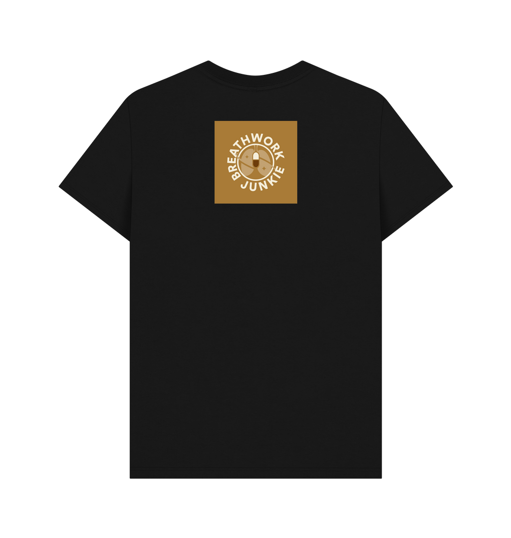 Black Printed T-shirt Back
