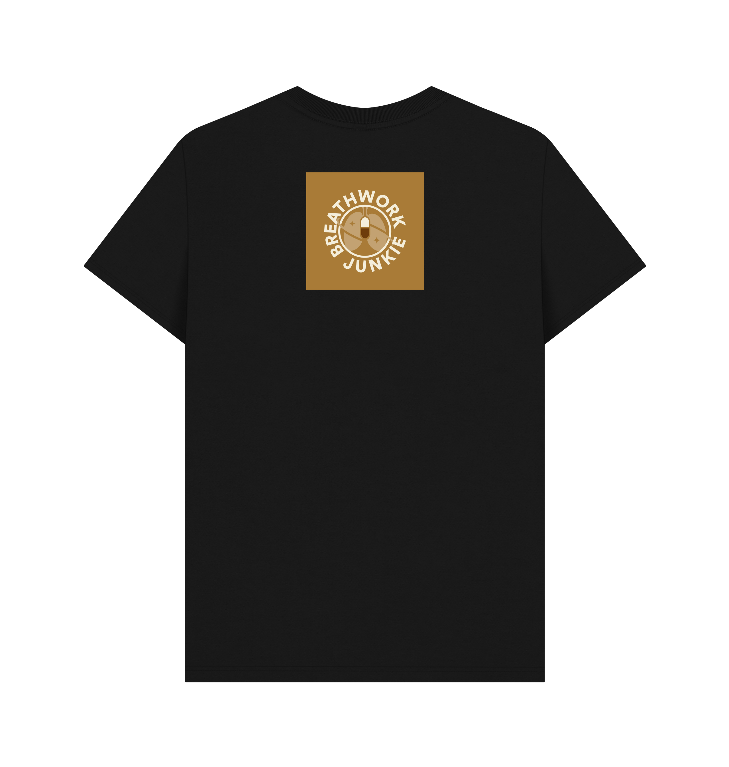 Black Printed T-shirt Back