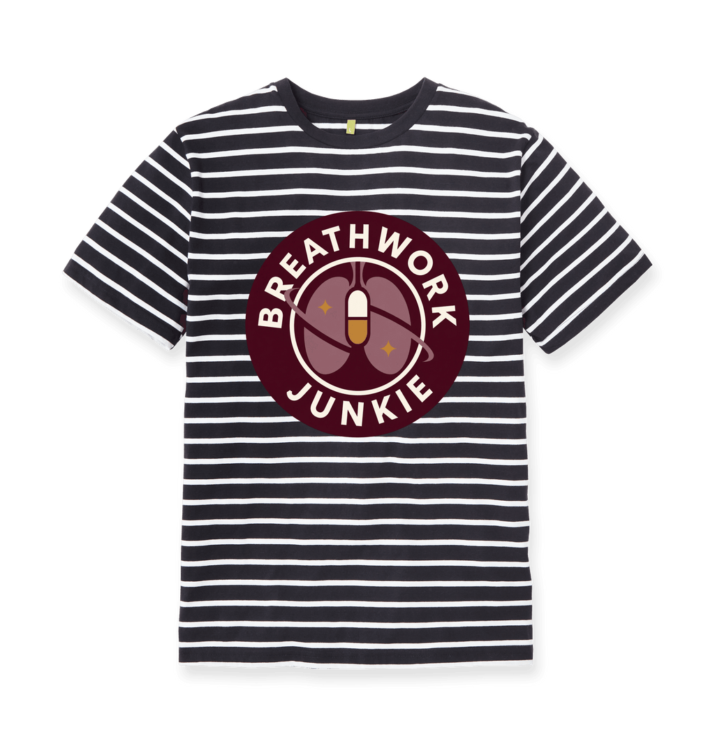 White Stripes Printed Premium T-Shirt Front