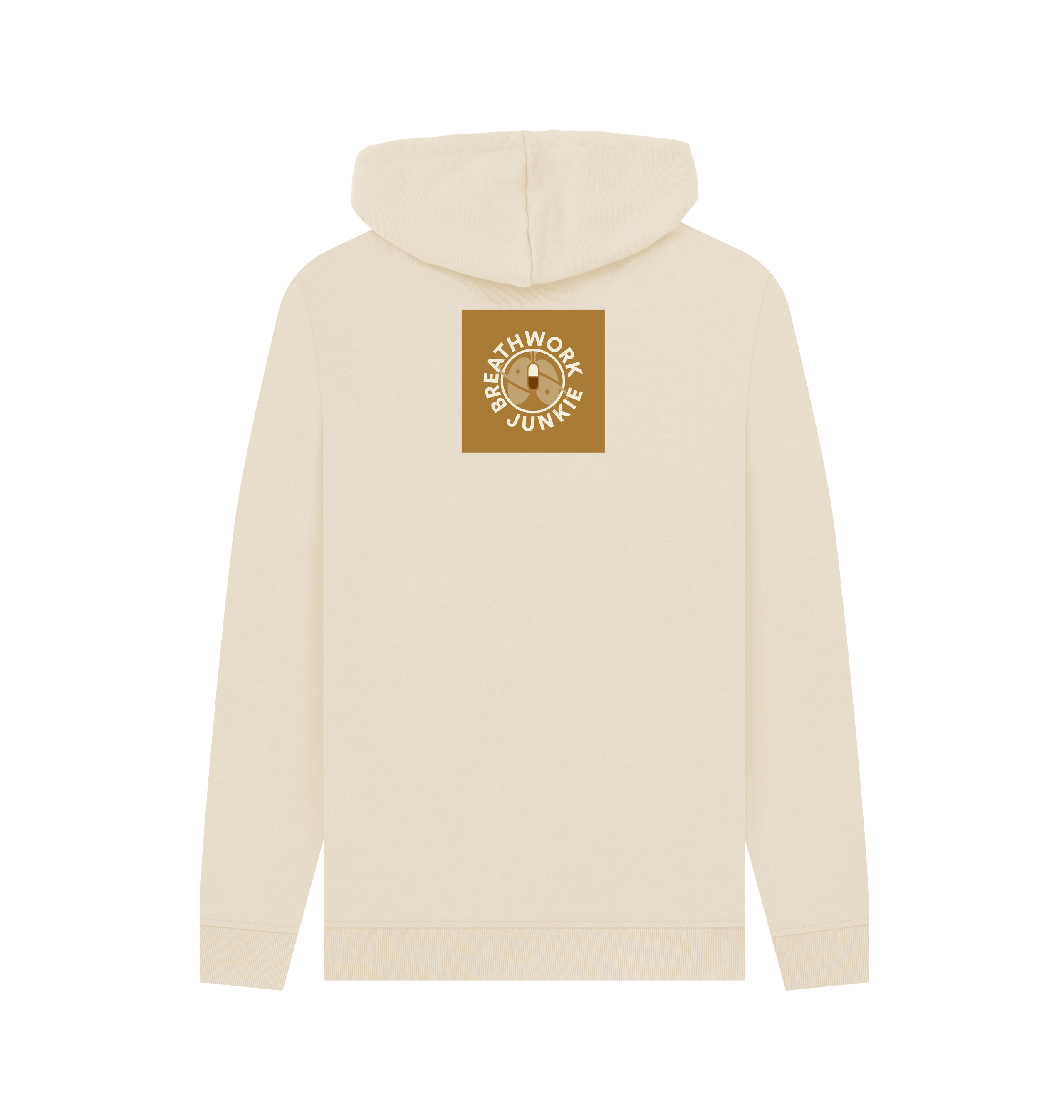 Oat Printed Hoody Back