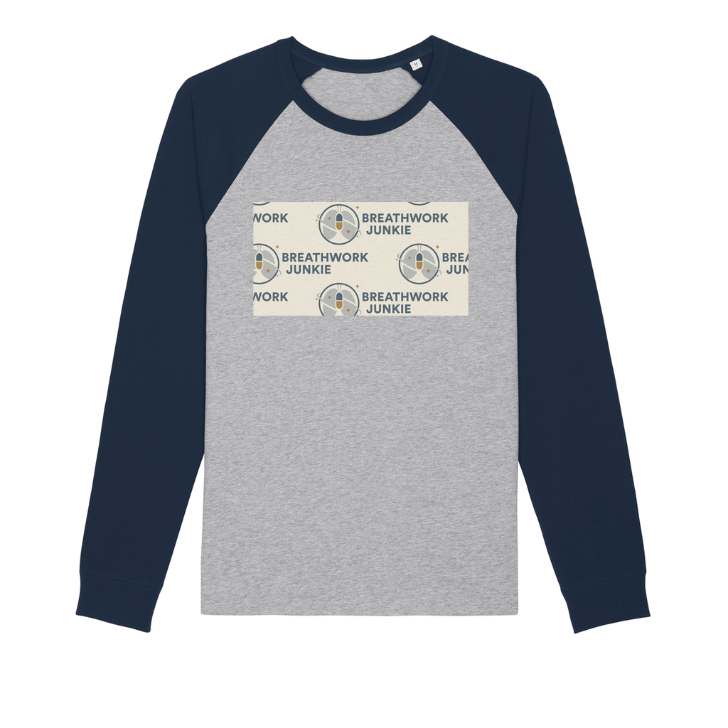 Multi Logo Premium Organic Cotton Raglan Long Sleeve Shirt