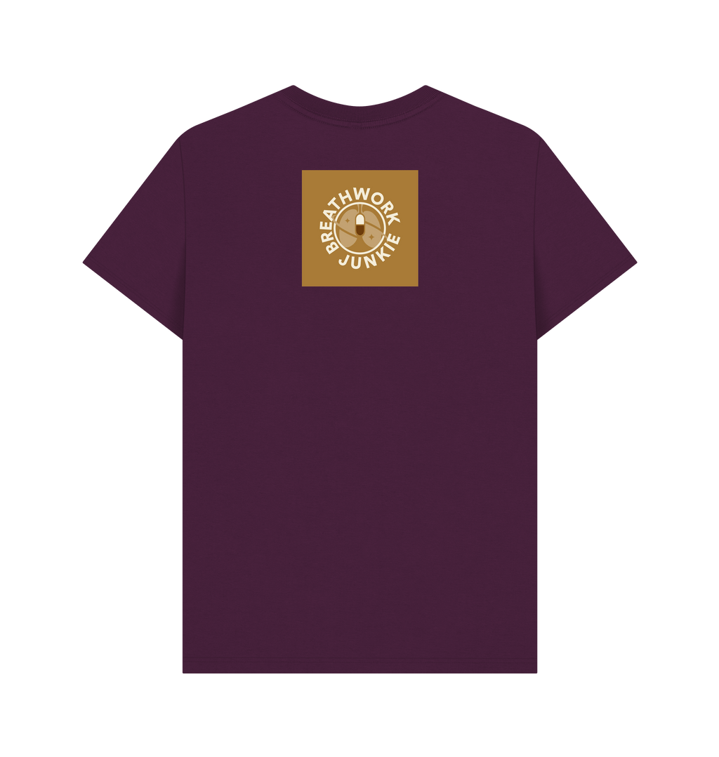 Purple Printed T-shirt Back