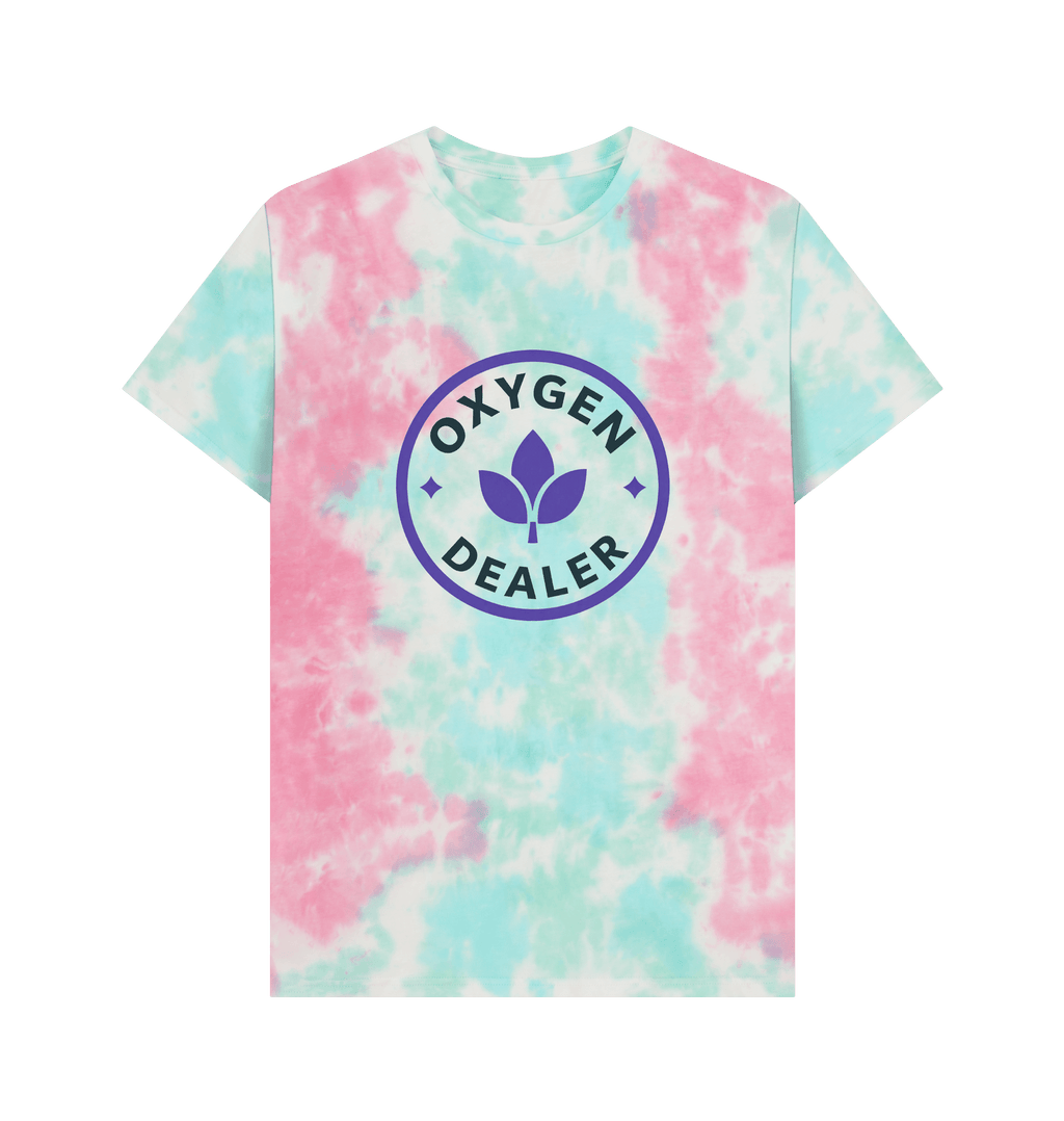 Pastel Tie Dye Printed Premium T-Shirt Front