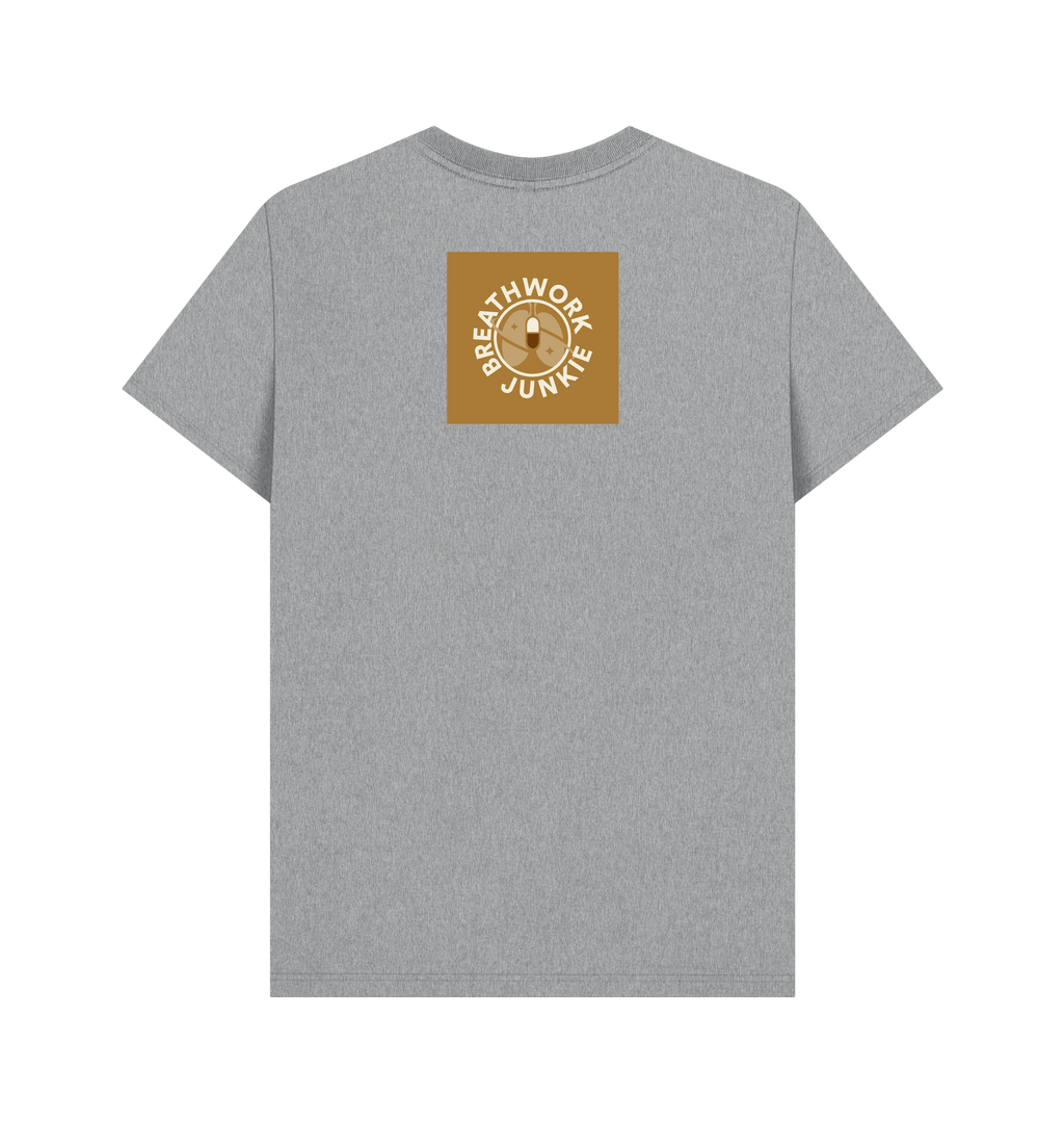 Athletic Grey Printed T-shirt Back