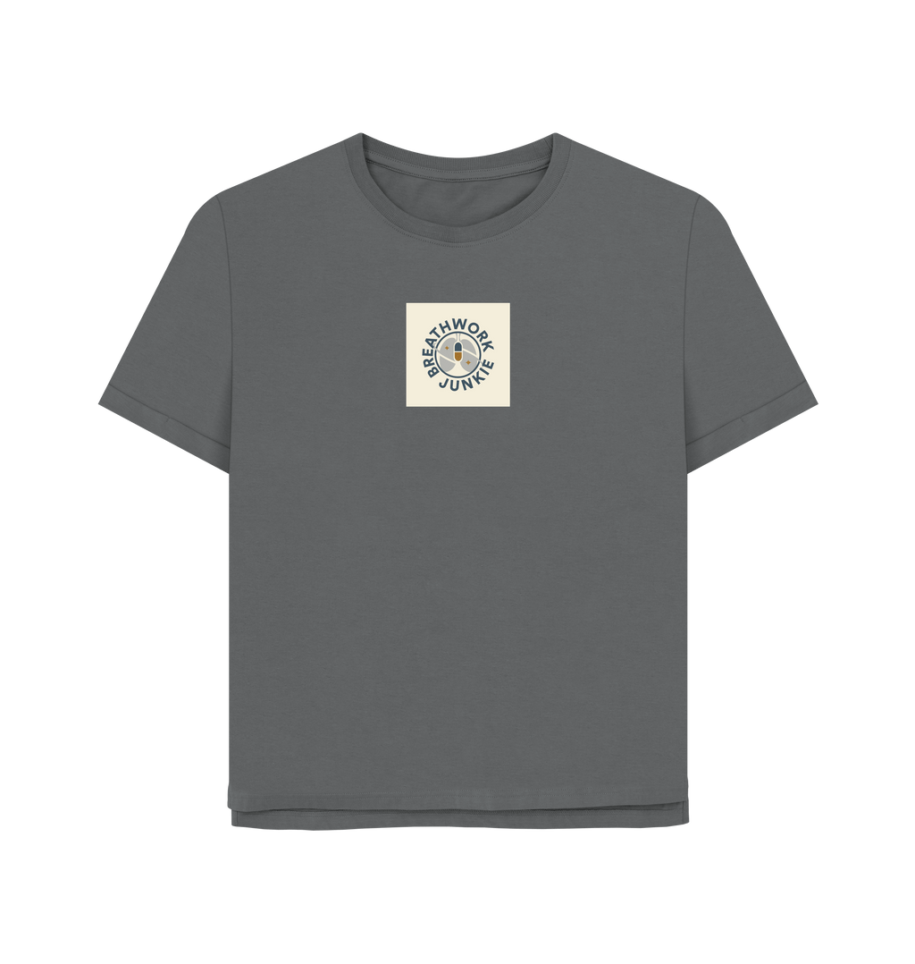 Slate Grey Printed T-shirt Front